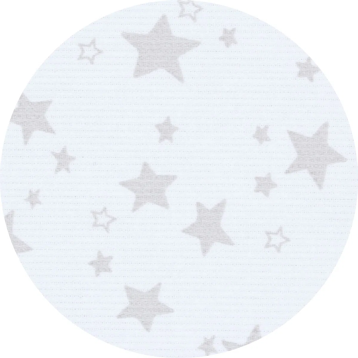 babybay Zanzariera e cielo piqué con nastro adatto per tutti i modelli fino a 96 cm di lunghezza, bianco stelle grigio perla
