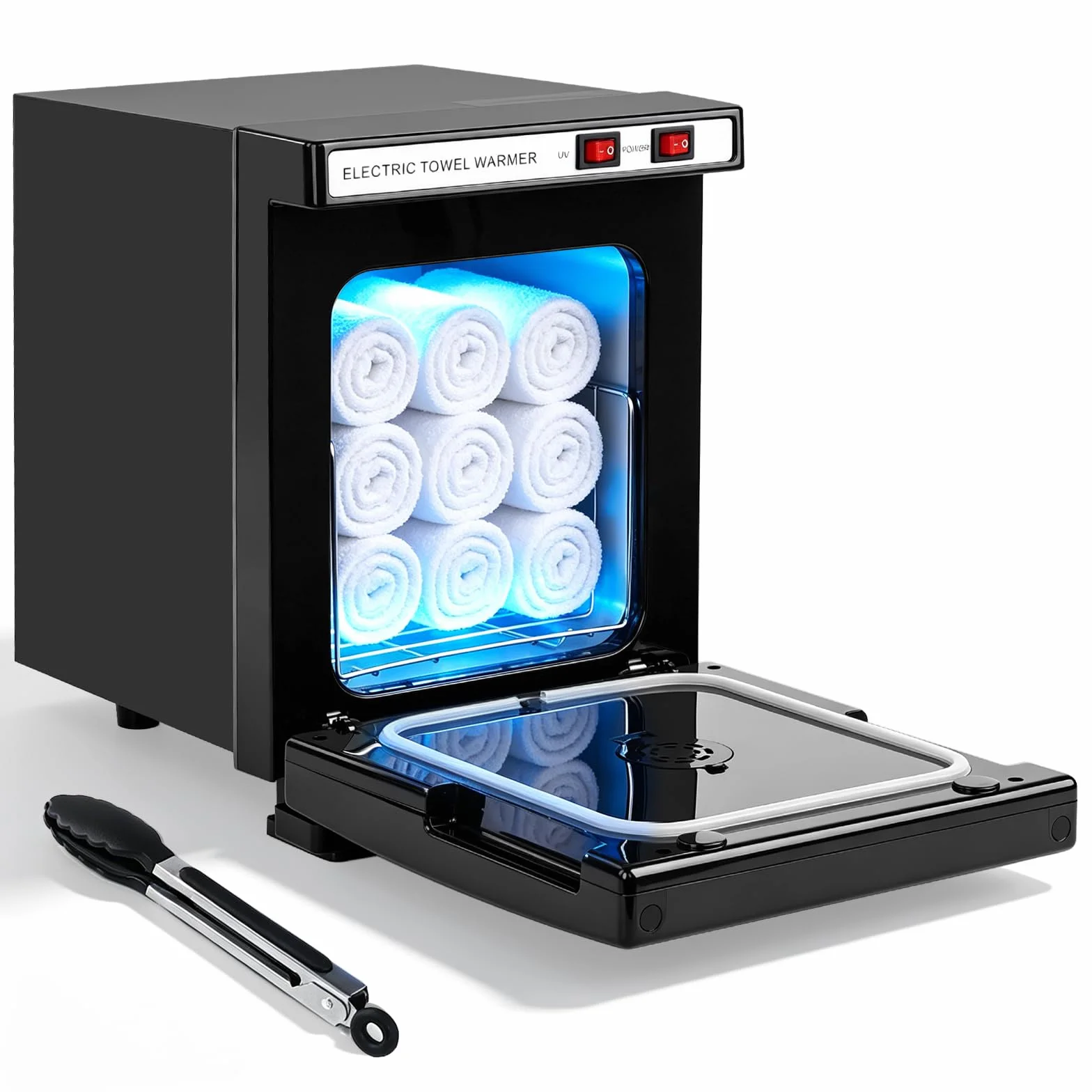 iklestar Scalda Asciugamani Portatile 5L Armadietto Scaldasalviette UV Nero