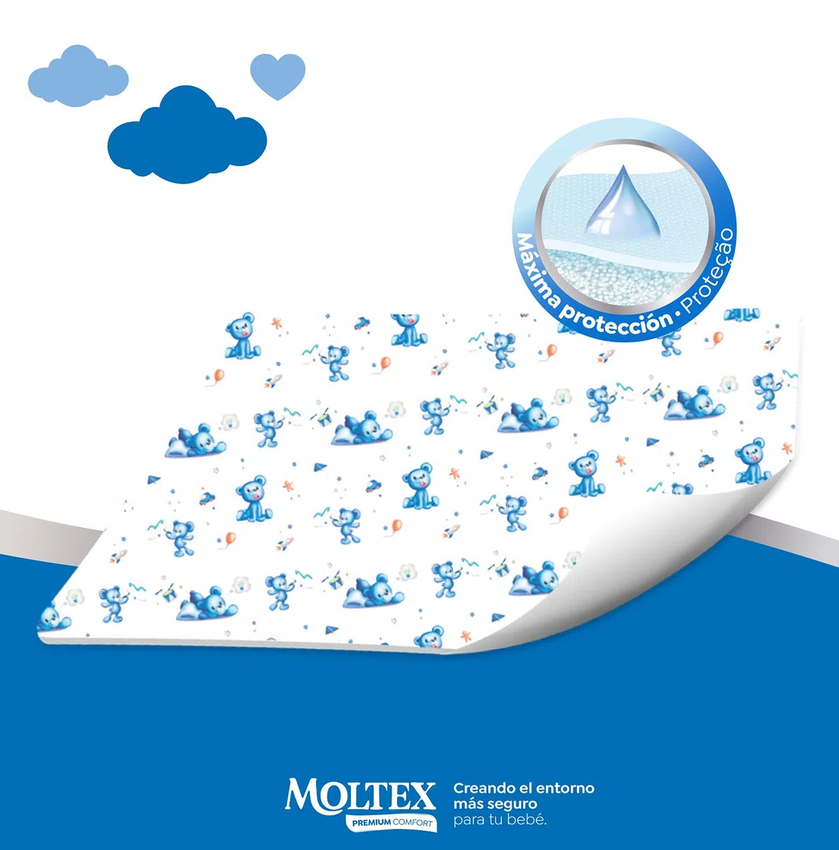 Moltex Premium Comfort Fasciatoio usa e getta, 60 x 60 cm, 60 fasciatoio