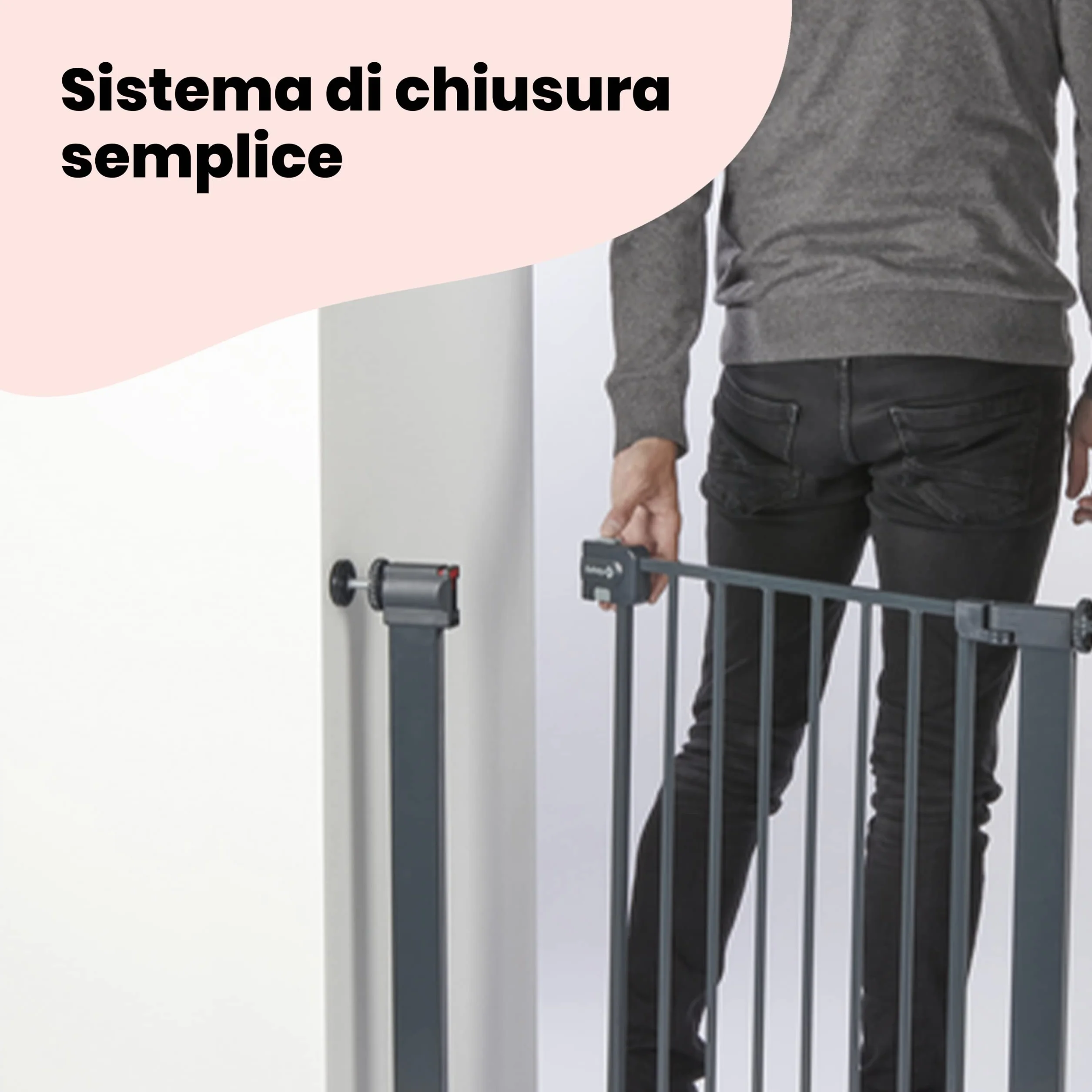 Safety 1st Easy Close Metal Cancelletto di Sicurezza 73-80 cm