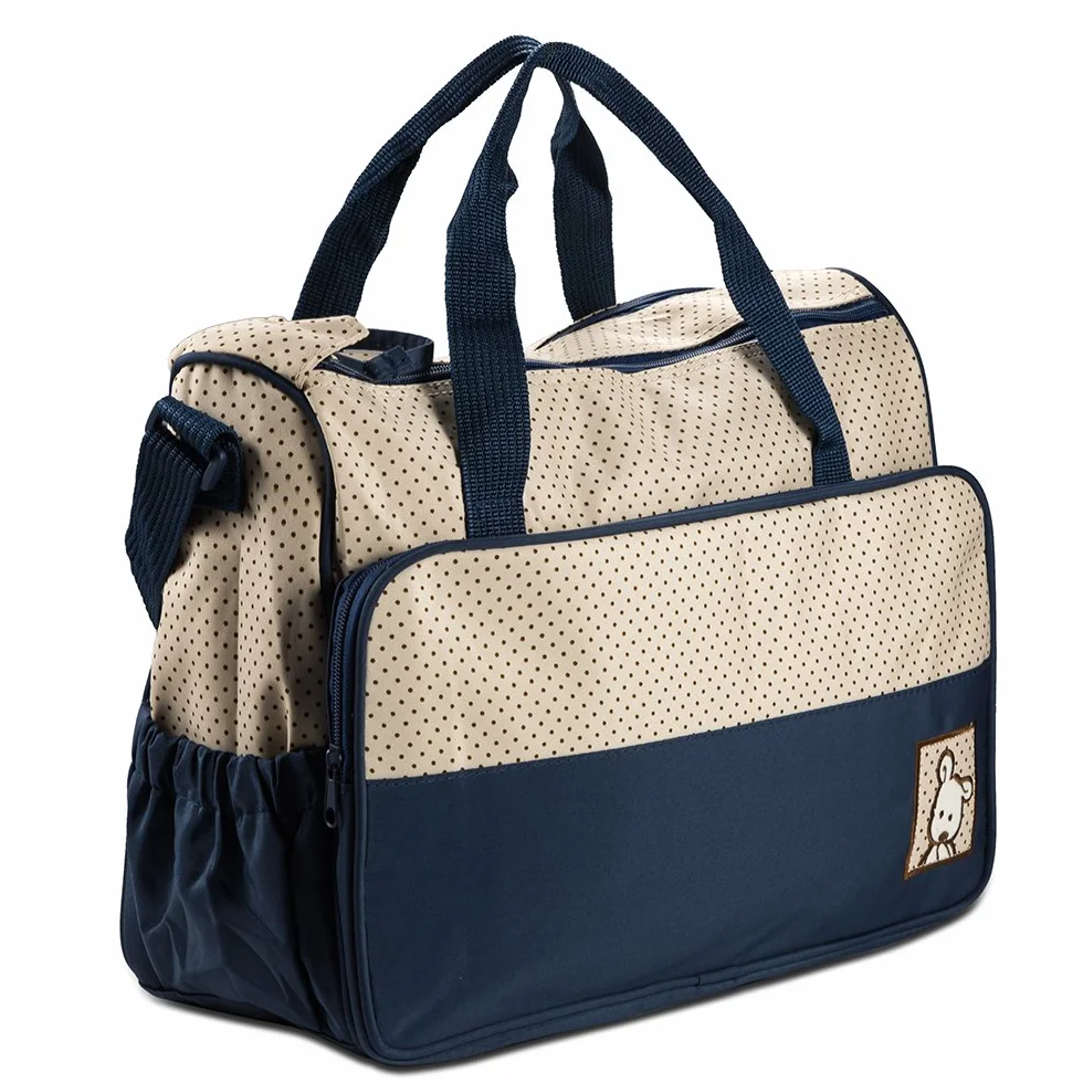 FREESOO Set di 5 zaini per pannolini, borsa da viaggio con molte tasche, tracolla regolabile