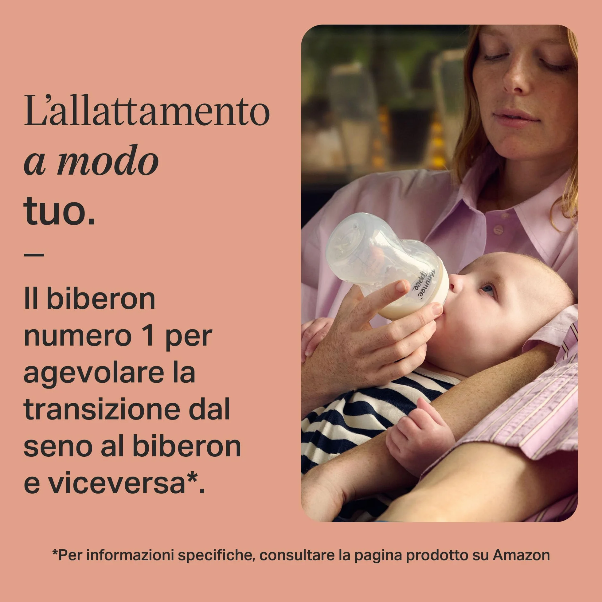 Tommee Tippee biberon anti-colica Natural Start 260ml, con tettarella simile al seno materno, valvola anti-colica, autosterilizzante, 6 pezzi