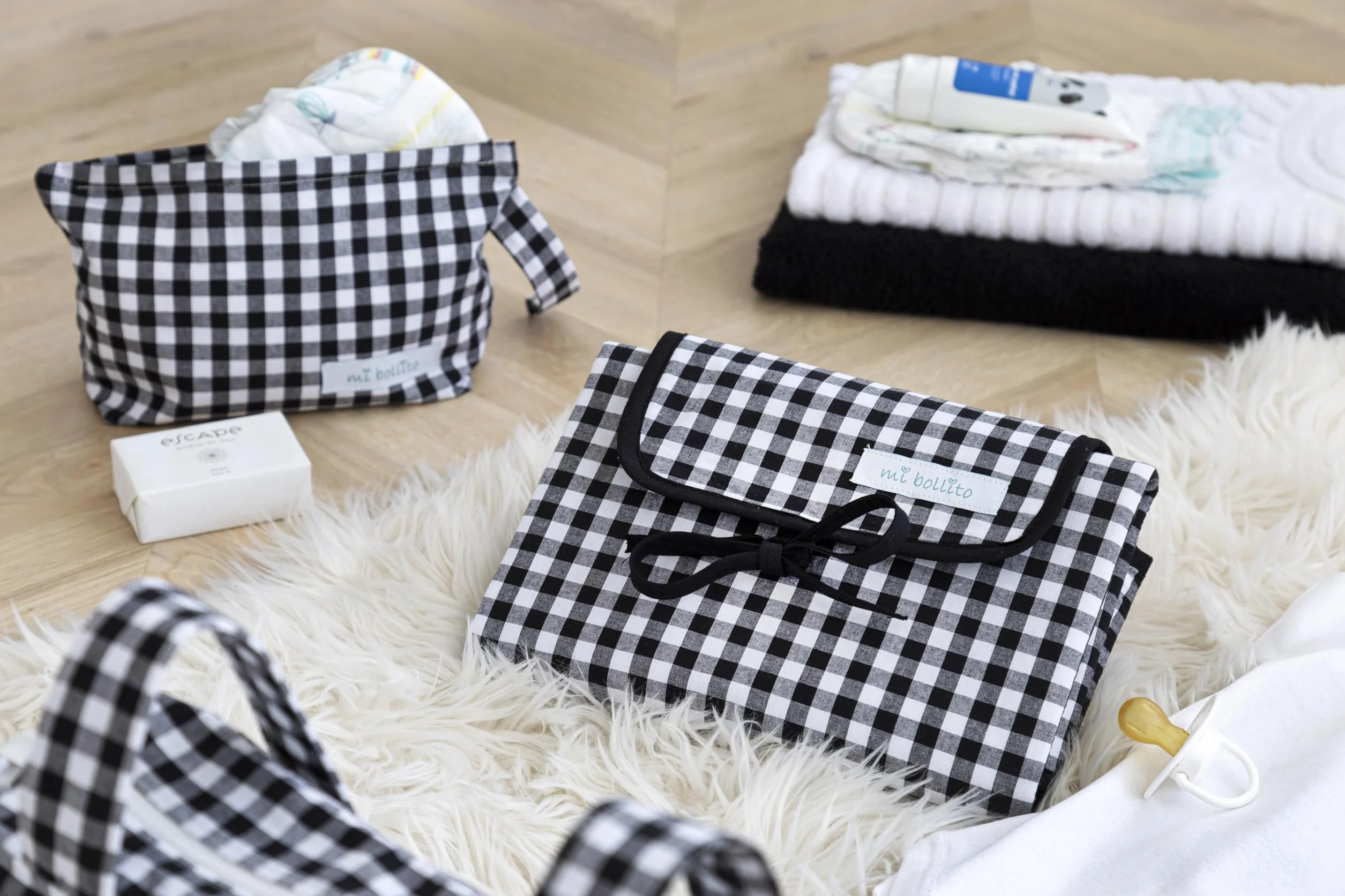 Vichy Pack essenziale neonato borsa tascabile passeggino fasciatoio portatile impermeabile Astuccio