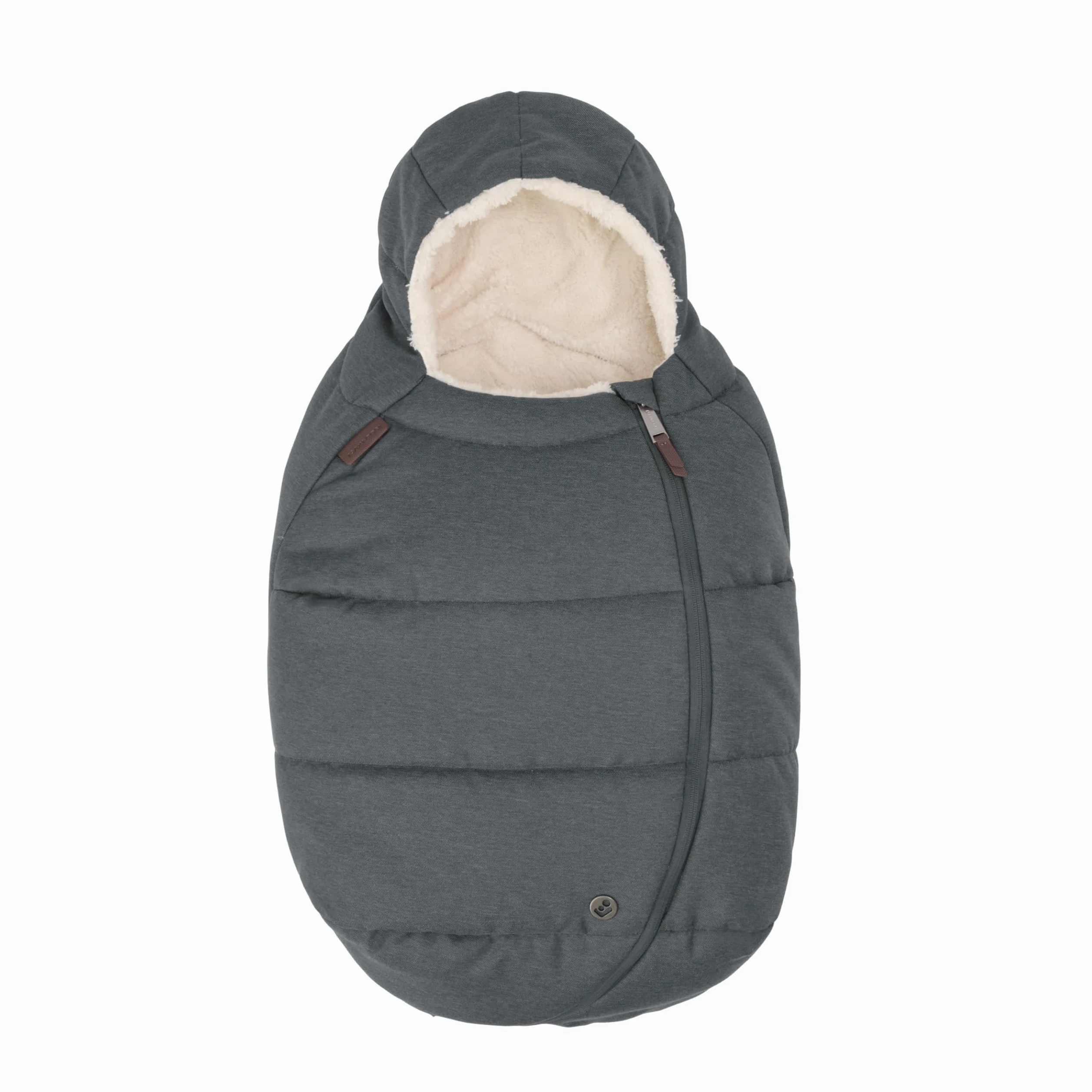 Maxi-Cosi Sacco Invernale Imbottito per Seggiolino Auto Neonato, Comodo, Pratico e Sicuro, Tessuti Morbidi, Lavabile, Compatibile con i Seggiolini Auto Neonato Maxi-Cosi, Twillic Graphite