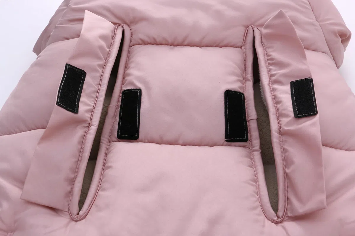 Miracle Baby Sacco Nanna Invernale per Passeggino, Sacco a Pelo Riscaldante con Copertura Impermeabile Antivento Antifreddo Staccabile, Ispessito e Velluto, Staccabile, Rosa