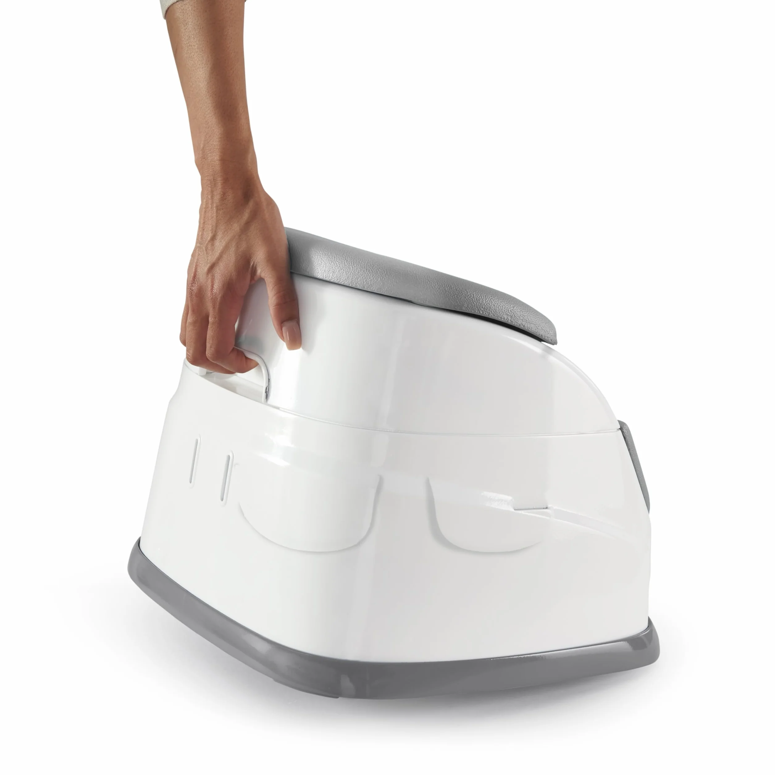 Ingenuity Baby Base 2-in-1 Rialzo da Sedia e Seggiolino per alimentazione con vassoio autoportante - Ardesia