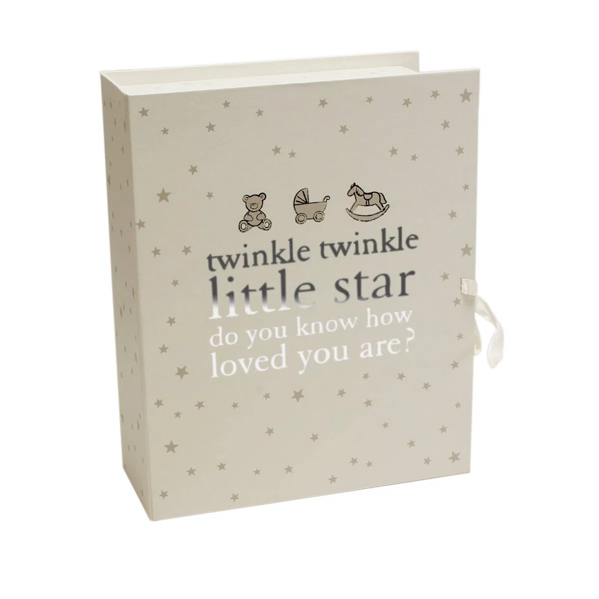ukgiftstoreonline Scatola dei ricordi con scomparti e icone regalo, motivo Twinkle Twinkle Little Star, 28.5 cm x 23 cm x 9.5 cm