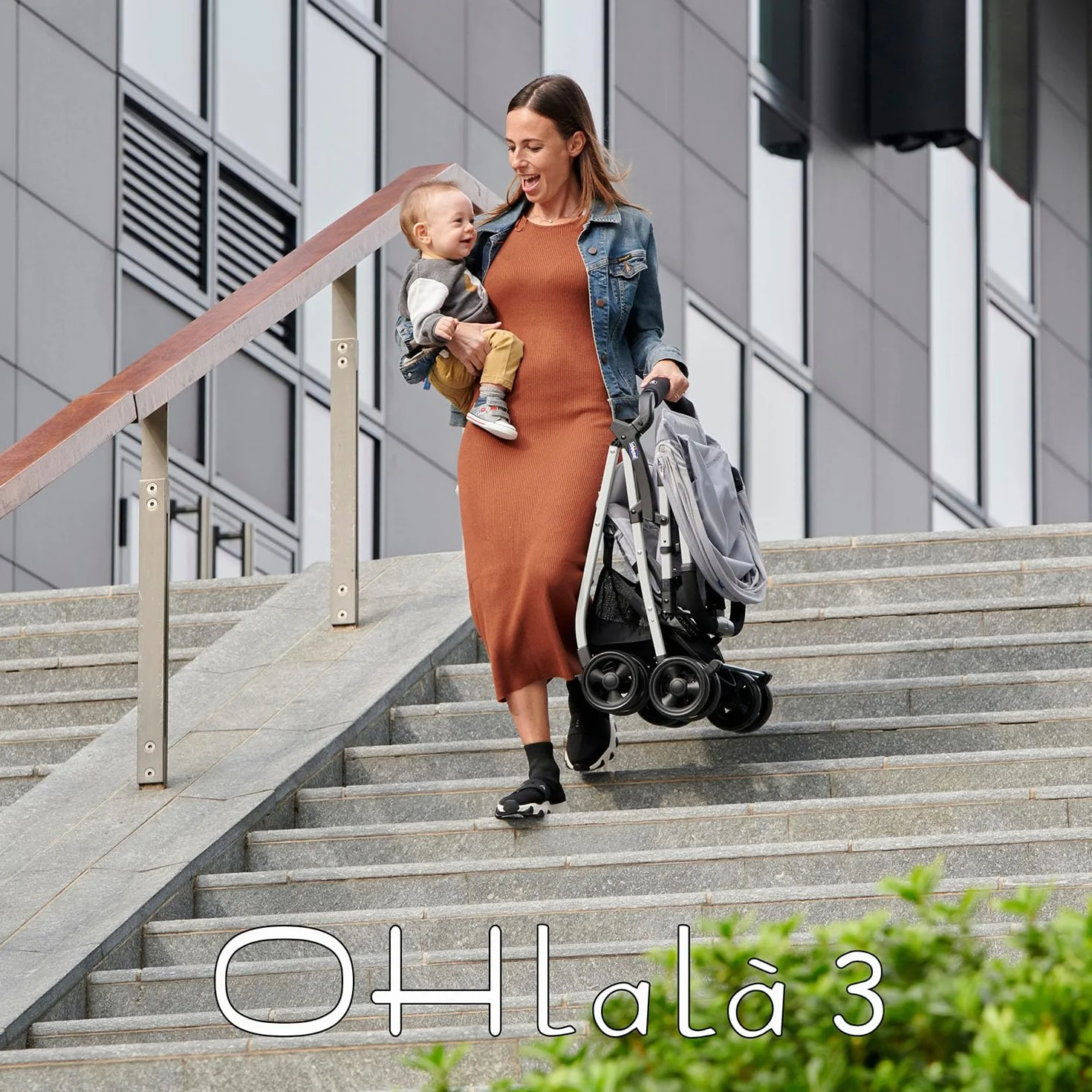 Chicco OHlalà 3 Passeggino Ultraleggero 0-15 kg Reclinabile Pieghevole Grigio