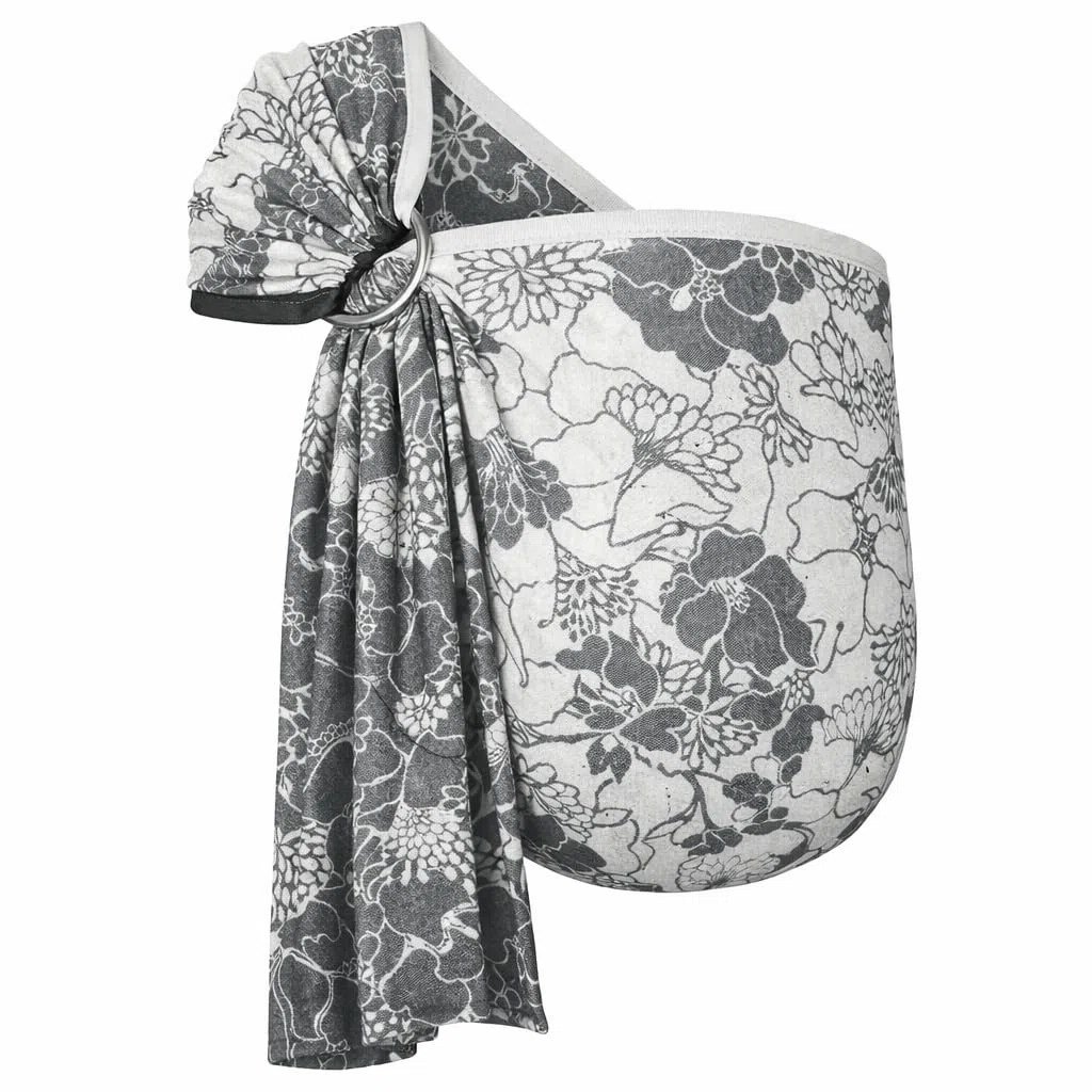 Hoppediz Ring-Sling, Fascia porta bebè per neonati e bambini con due anelli in alluminio, 0-36 mesi, 3-20 kg, Firenze
