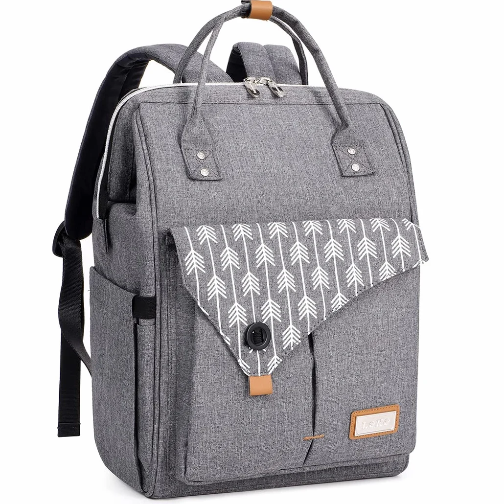 Lekebaby Zaino Mamma Multifunzione Impermeabile Fasciatoio Neonato Grande Capacità Spazioso Ganci Passeggino Tasche Isolanti