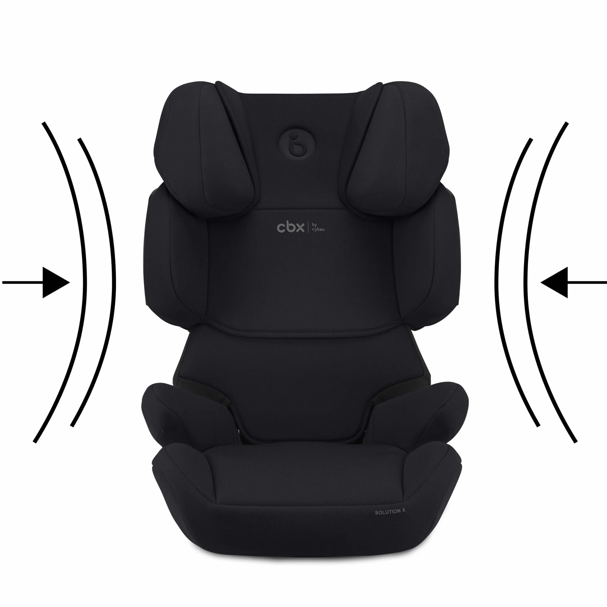 CBX by CYBEX Seggiolino Auto per Bambini Solution X i-Fix, Per Auto Con e Senza ISOFIX, Per Bambini da circa 3 a 12 Anni (100 - 150 cm), Da 15 a 50 kg circa, Pure Black