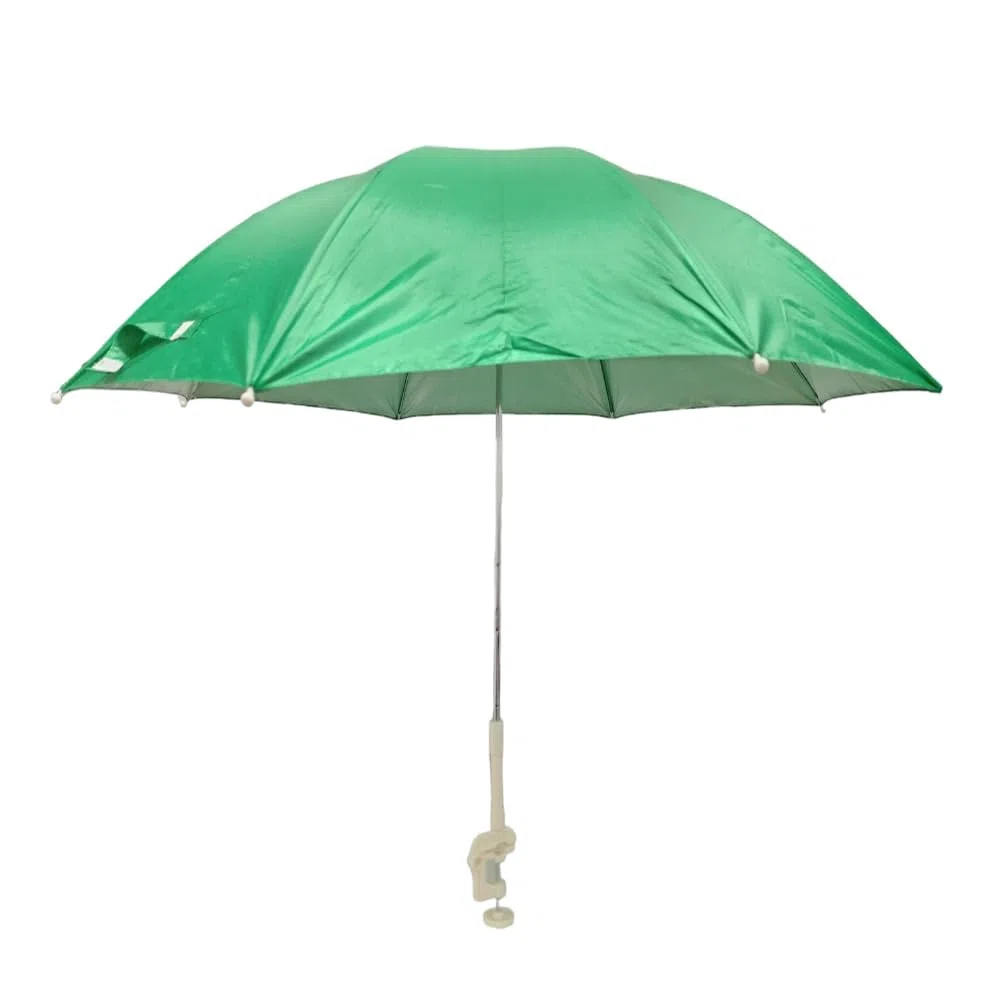 Mini Ombrellone ombrellino parasole con pinza per sedia sdraio passeggino bimbi da mare spiaggia 95 cm universale