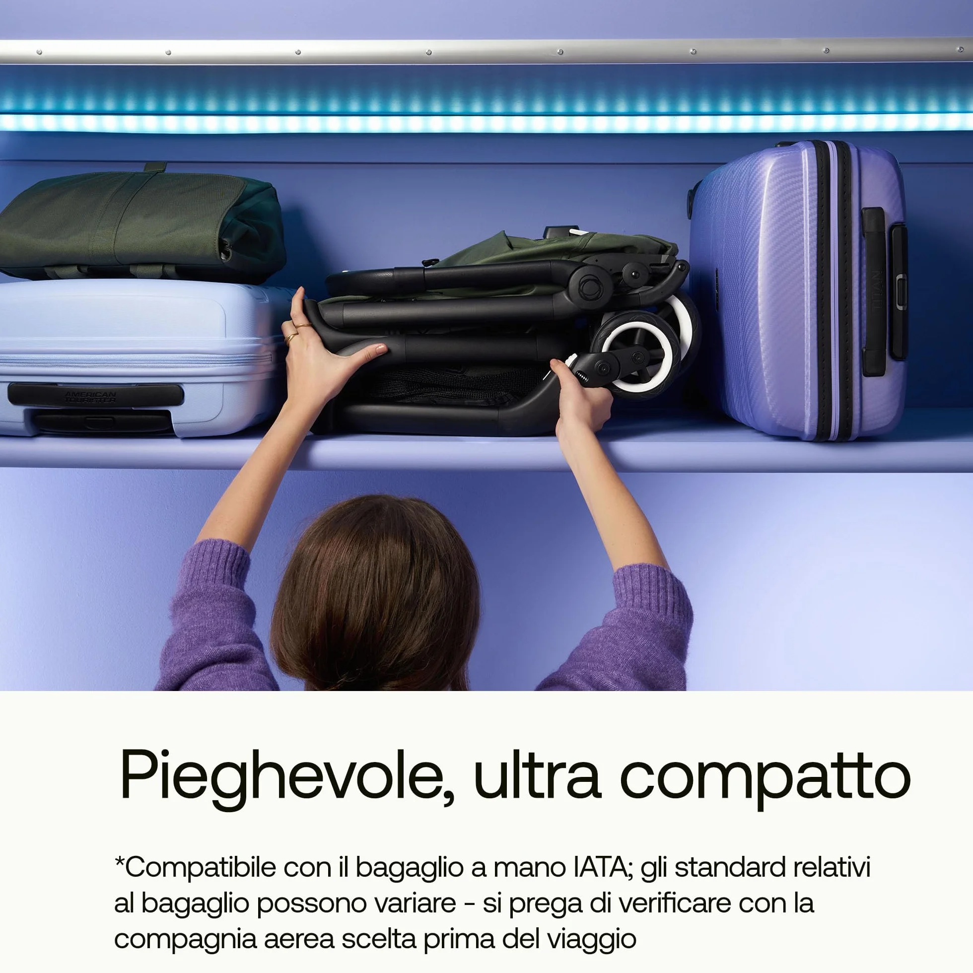 Bugaboo Butterfly Passeggino da Viaggio Ultracompatto, Pieghevole 1 Secondo, Forest Green