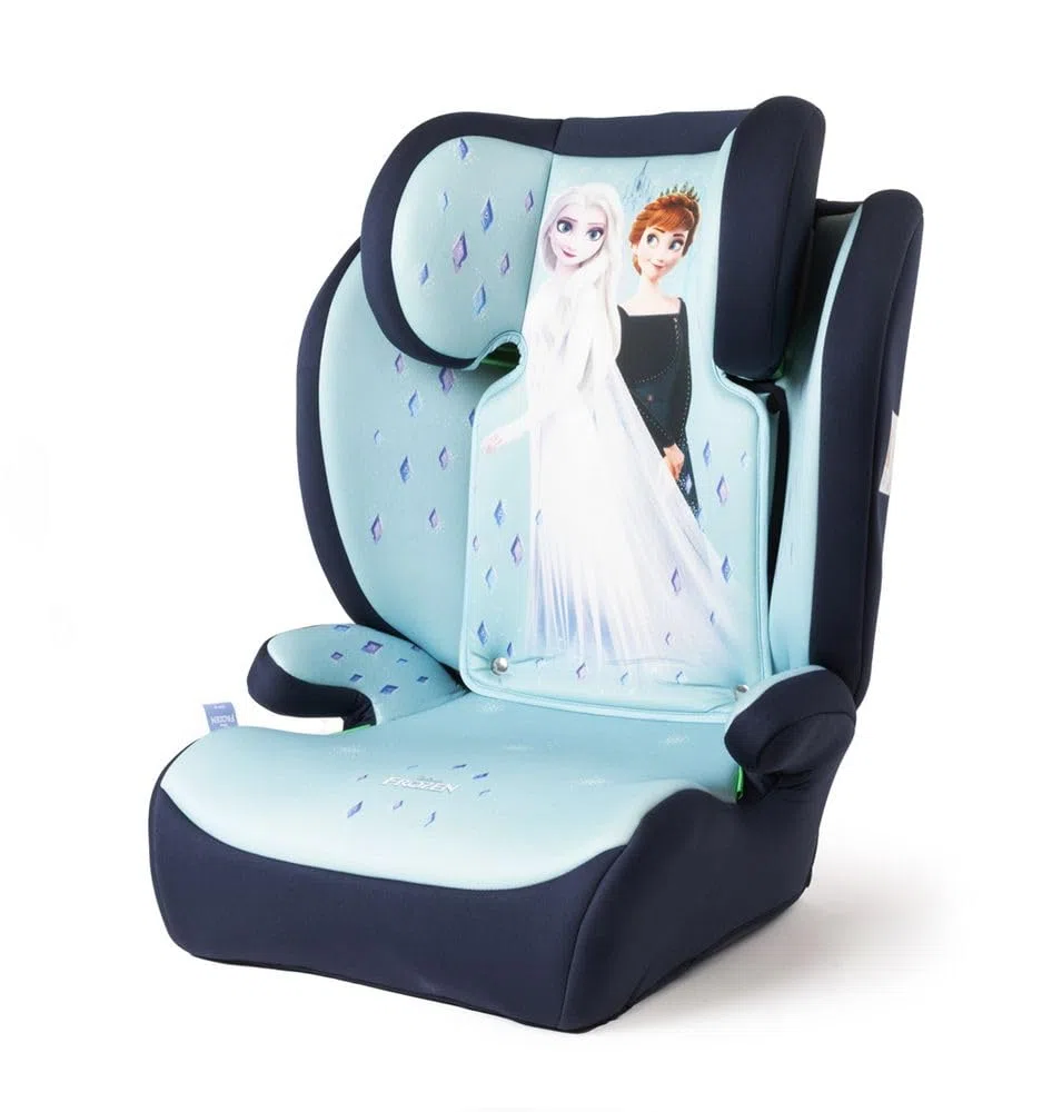 Disney Frozen i-Size, Seggiolino auto bambini 15-36 kg (3,5-12 anni), 100-150 cm, Gruppo 2/3, si installa con cintura a 3 punti, azzurro