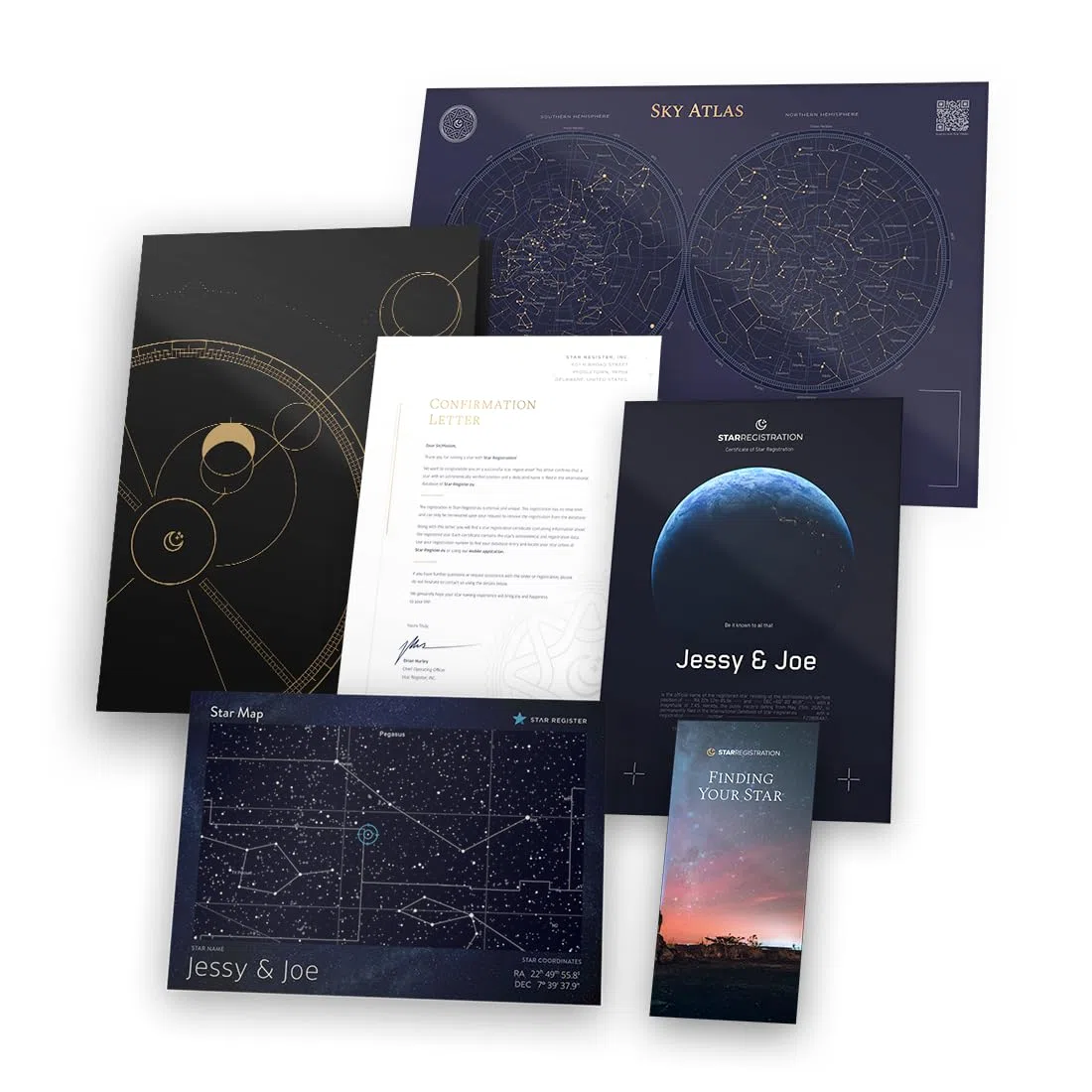Star Registration Cartella Regalo “Regalare una Stella” – Regalo Personalizzato e Significativo | Regala un Ricordo Eterno per Anniversari, Amore o Memoriali