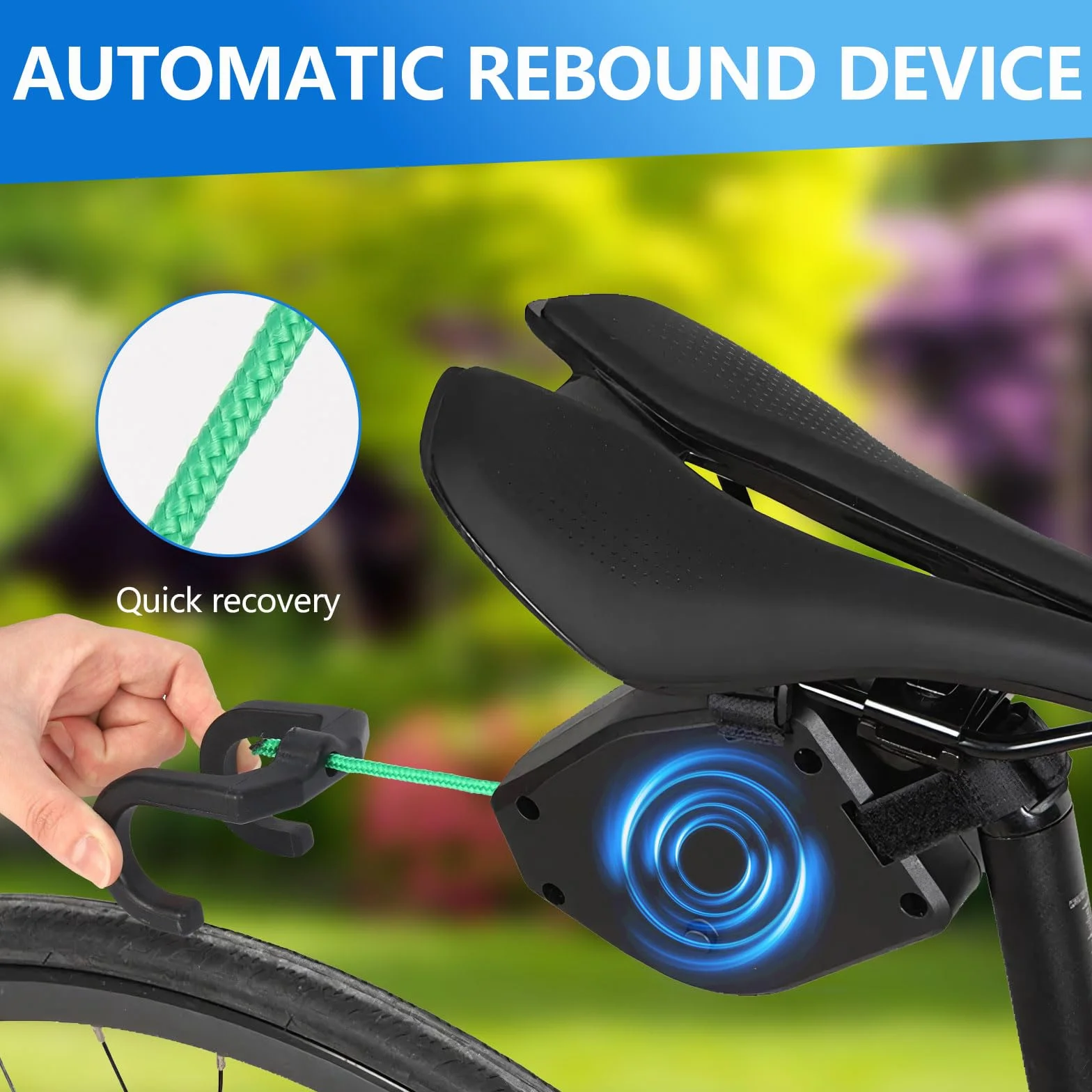 GuKKK Corda da Traino Bici 2.5M Retrattile per Bicicletta MTB Genitore Bambino