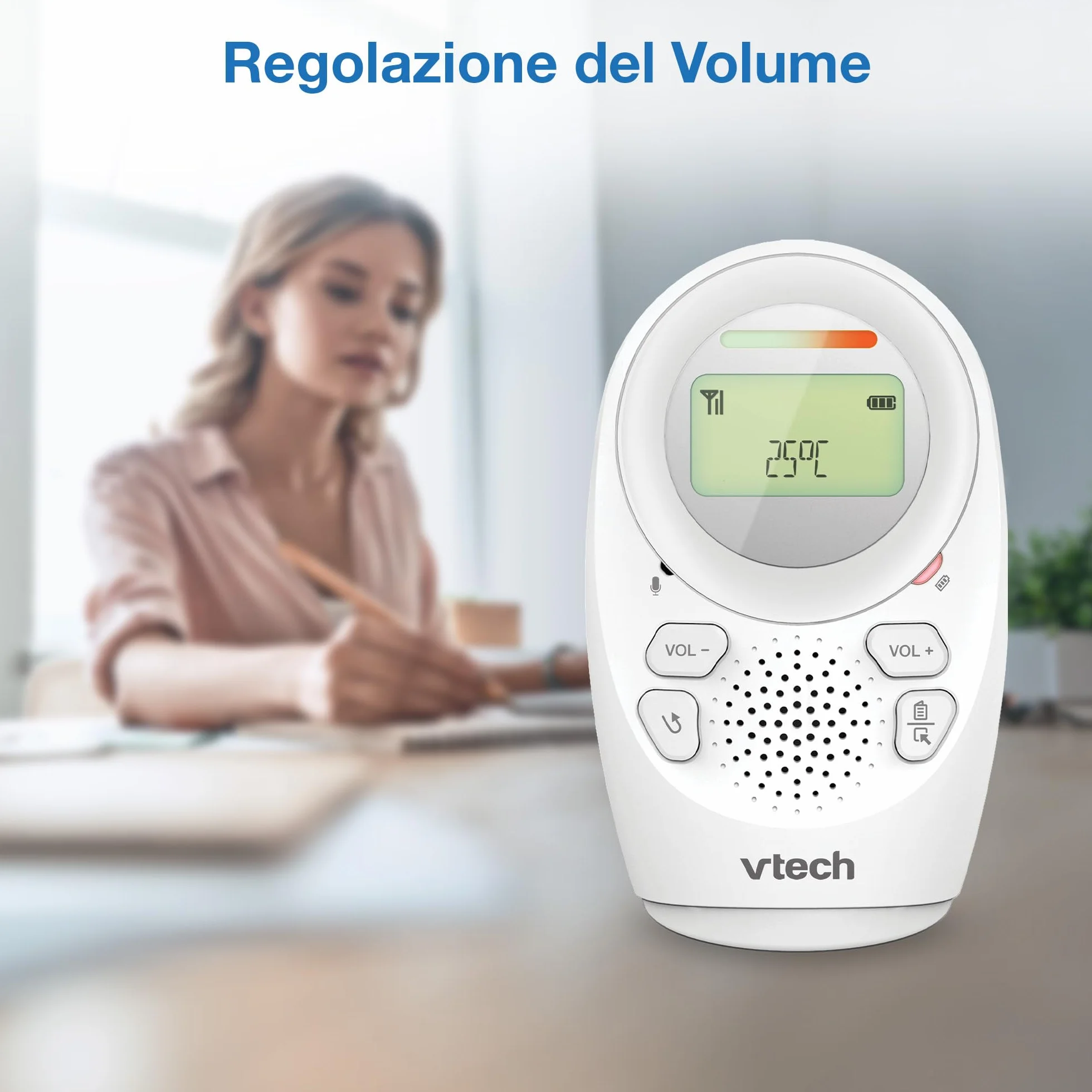 VTech DM1212 Baby Audio Monitor, 460 m Range, 8 Hours Battery, Projection Night Light, Lullabies, Bidirectional