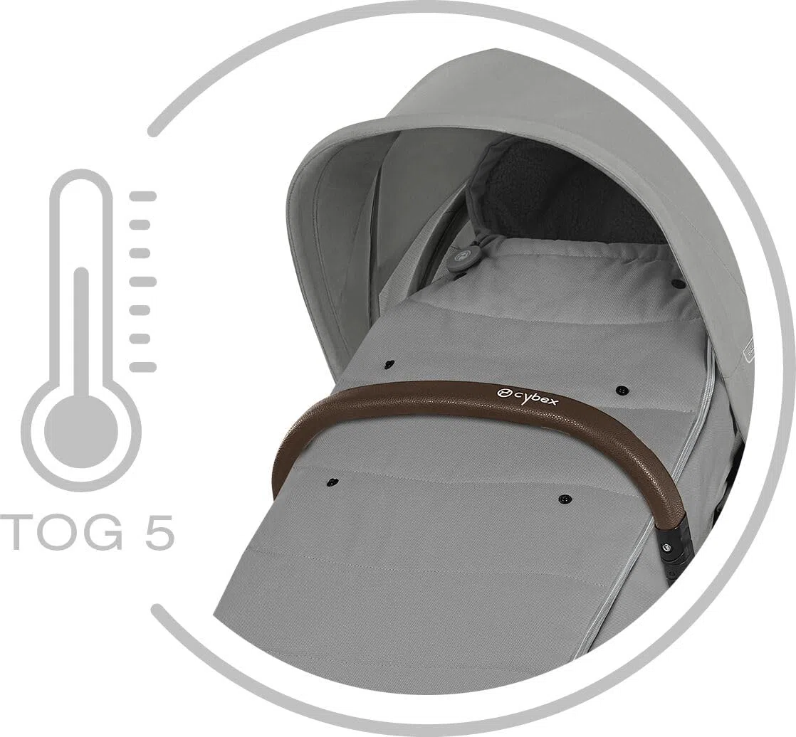 CYBEX Gold Coprigambe, Per Passeggini, Per Bambini dai 6 Mesi ai 3 Anni, Tog 5, Caldo e Idrorepellente, Beige