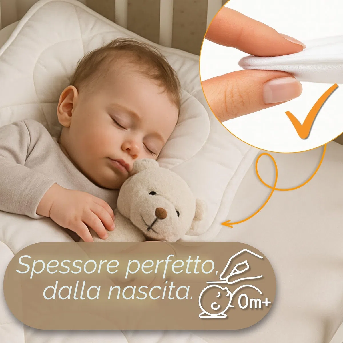 Totsy Baby Piumone culla e lettino 100x135 cm - Trapunta in microfibra morbida e traspirante Ideale per neonati e bambini Adatto per lettino con sbarre e culla certificazione Oeko-Tex 100 x 135