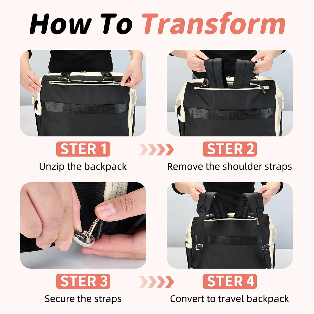 Borsa fasciatoio con per fasciatoio,Borsa a tracolla multifunzione impermeabile pannolini da viaggio per mamma e papà,Tracolla Regolabile Zaino Cambio
