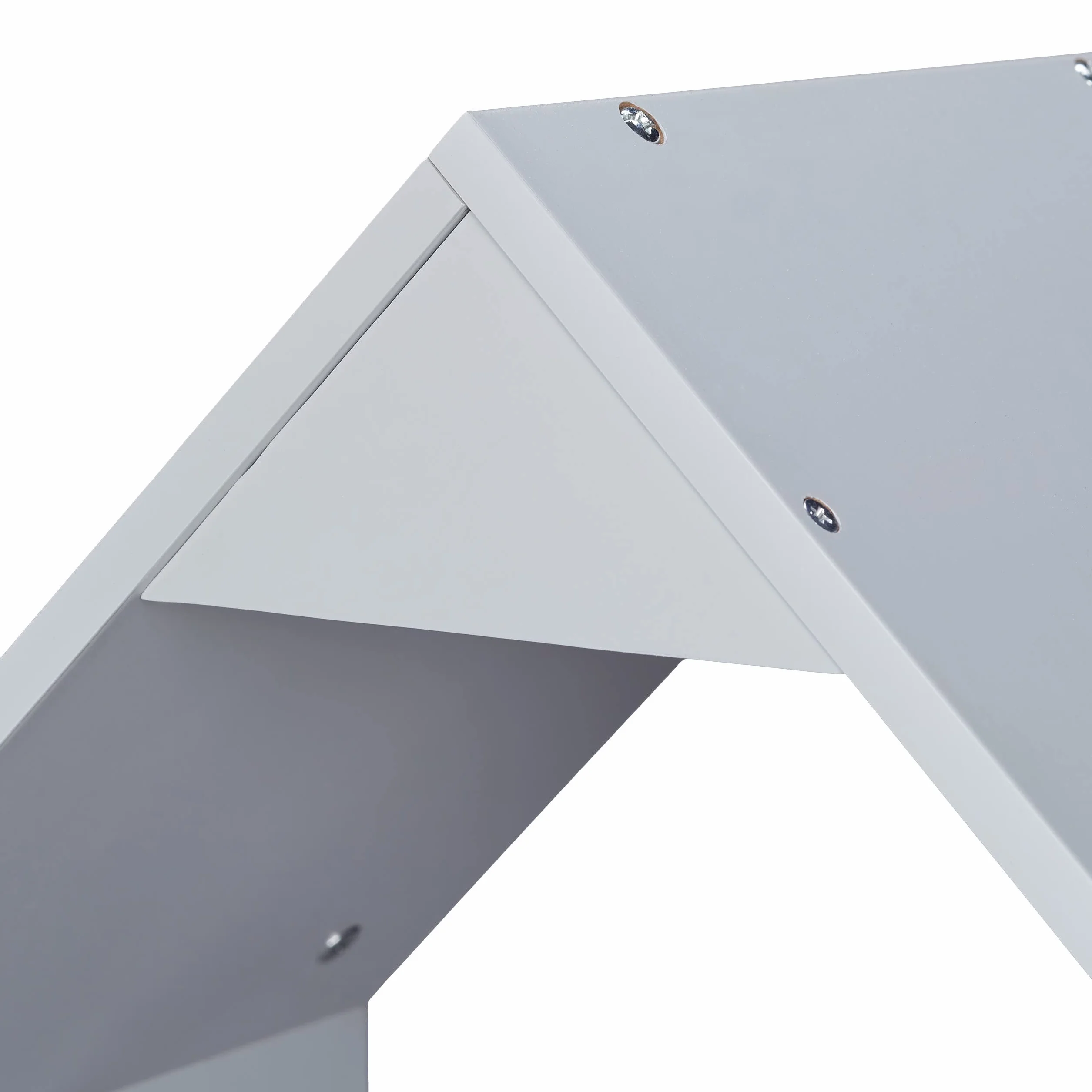 Relaxdays Appendiabiti per Bambini con Asta Attaccappanni e Ripiano 117x48x30 cm Grigio Bianco