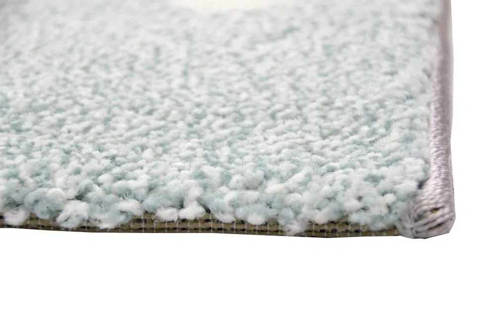CARPETIA Tappeto da Gioco per Bambini con Stelle e Nuvole in Blu Grigio Crema Größe 160x230 cm