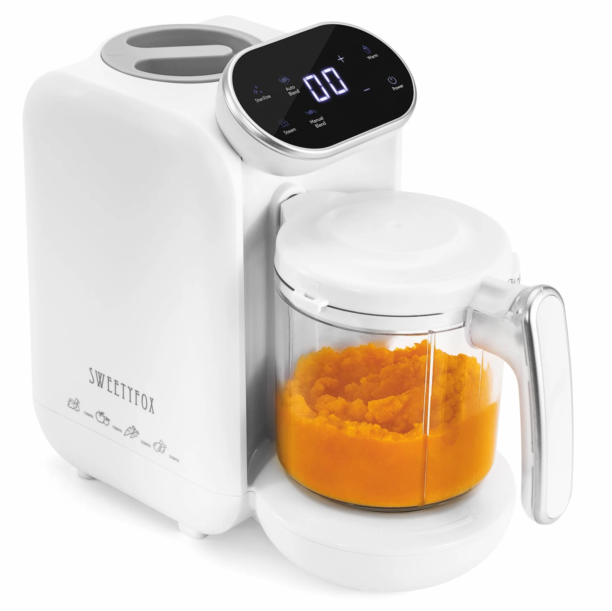 Sweety Fox Cuocipappa per Bambini 7 Funzioni Vapore Mixer Impulso Omogeneizzatore Neonati