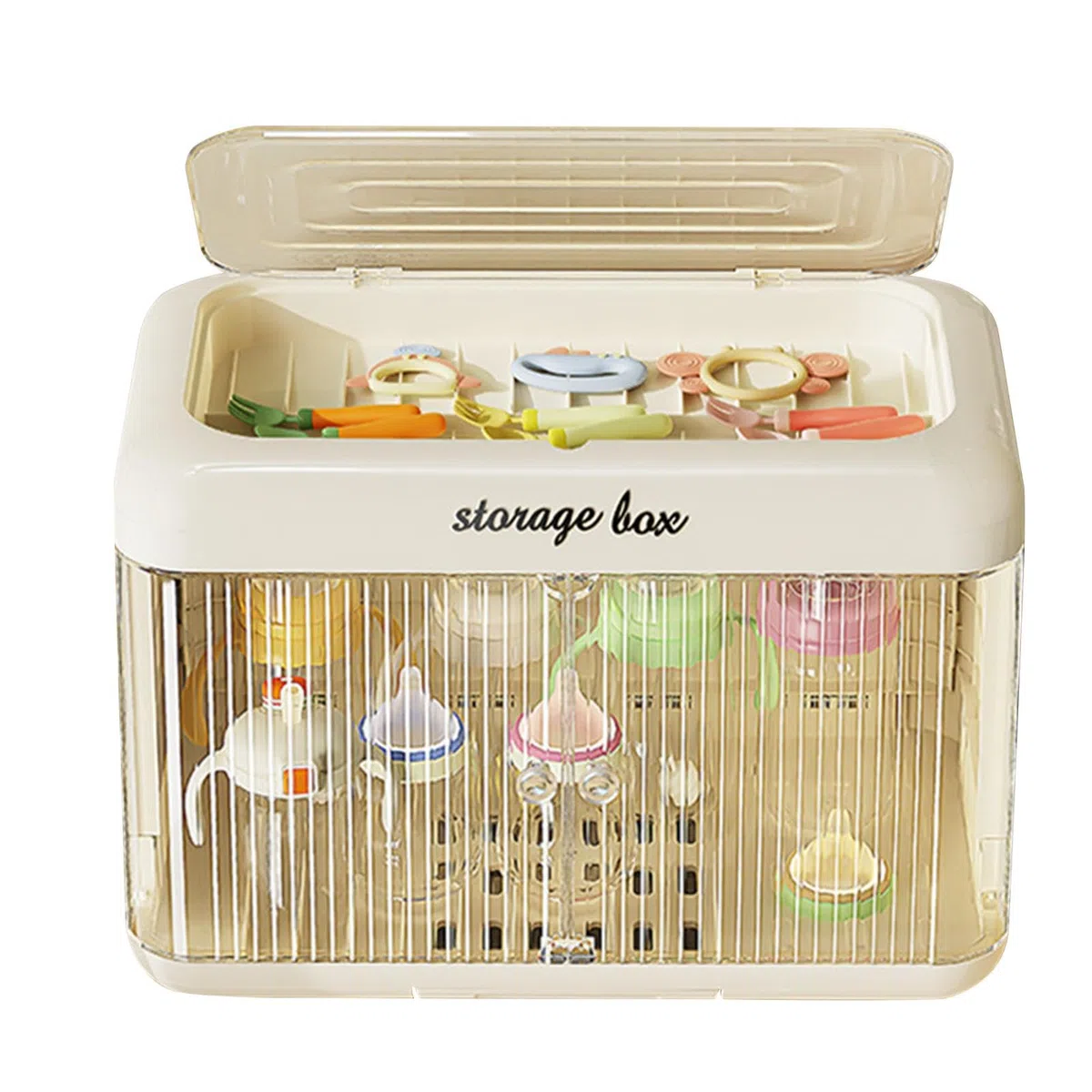 Portabiberon, organizer per biberon Baby,Organizzatore porta biberon per allattamento, porta scolapiatti - Scatola portabottiglie Portabottiglie trasparente Portabottiglie per cucina da appoggio