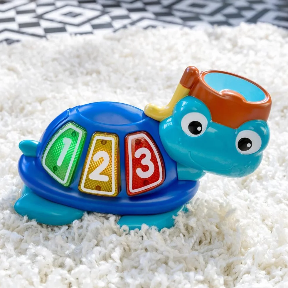Baby Einstein Neptune's Ocean Discovery Centro Giochi e Attività, 15 Giochi, 3 Lingue, Girello con Musica e Luci, Sedile Girevole 360°, Regolabile, da 6 Mesi