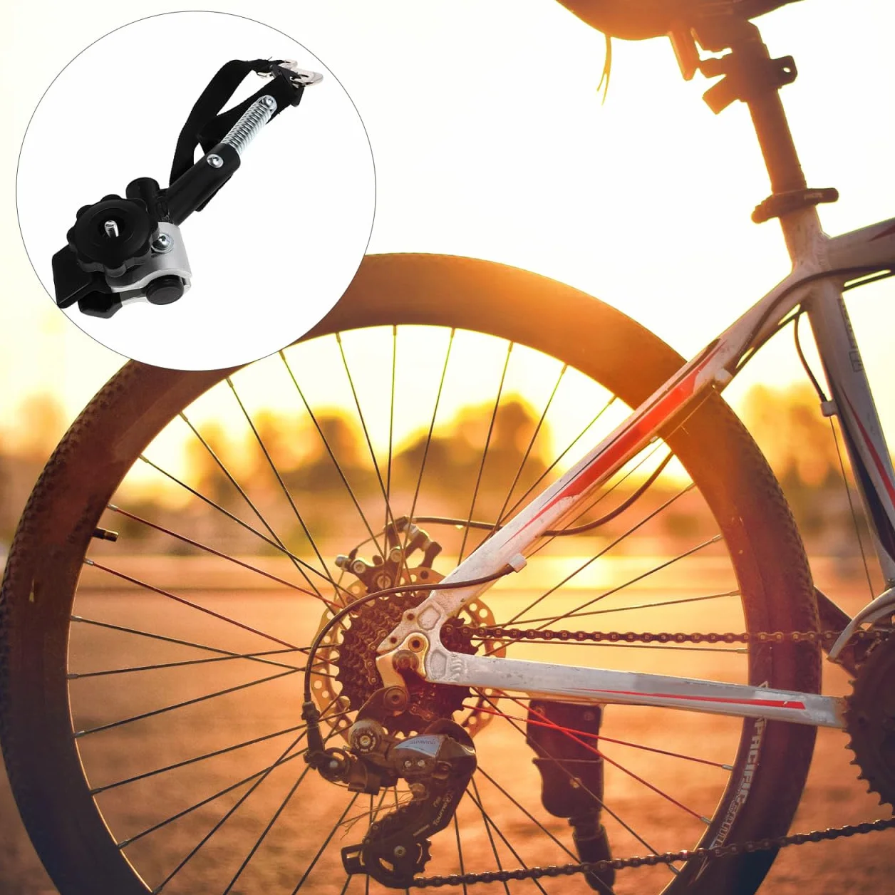 Attacco per Rimorchio Bicicletta Universale Homoyoyo, Funzionale per Carrelli Bambini Spesa Rimorchi, Nero