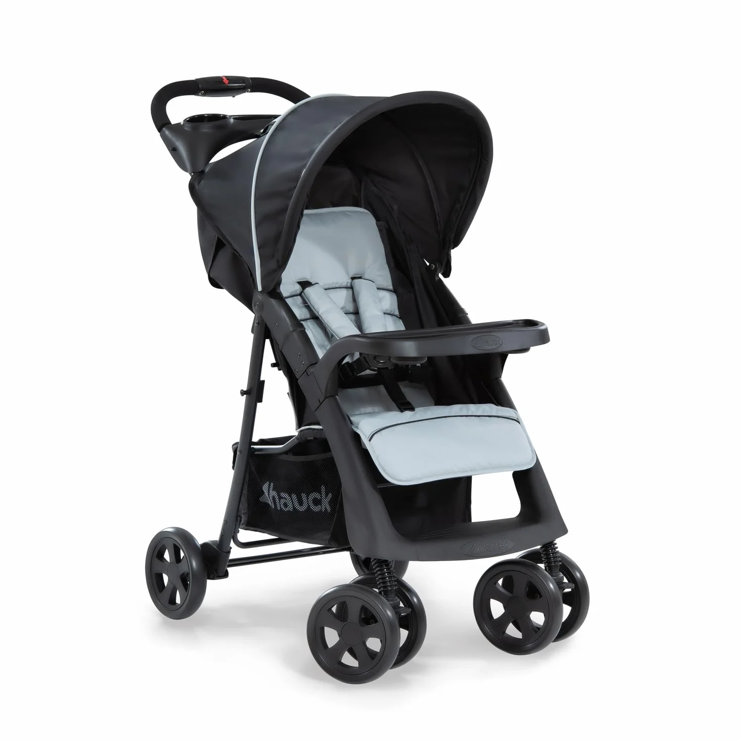 Hauk Passeggino Shopper Neo 2 Compatto dalla Nascita fino a 22 kg Pieghevole Nero, Argento