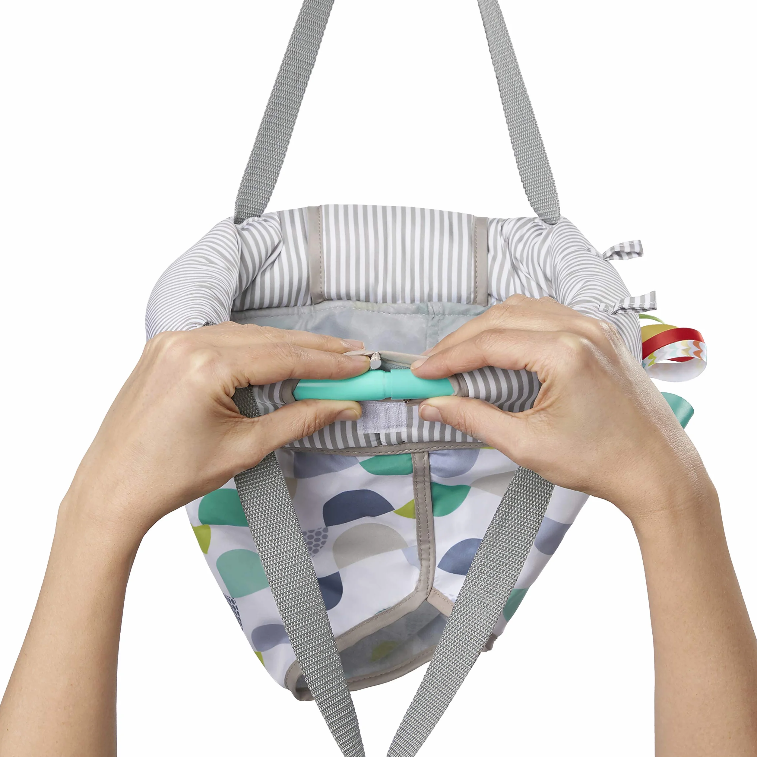 Bright Starts, Playful Parade Door Jumper Per Bambini Con Cinghia Regolabile, Multicolore, Dai 6 Mesi In Su