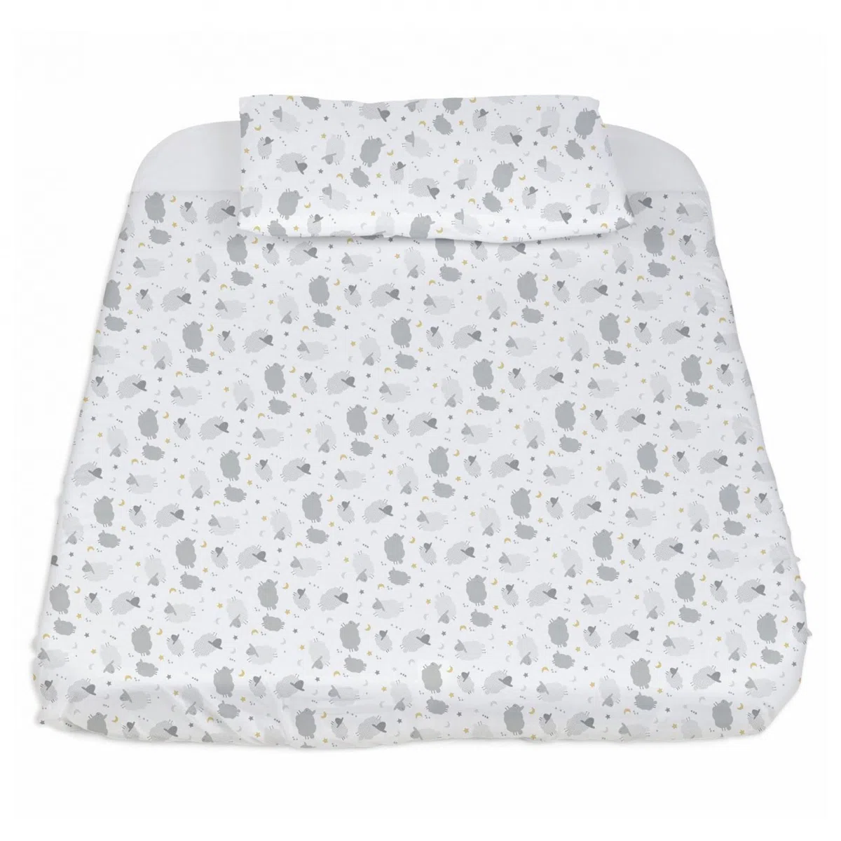 Artsana Chicco 09010997910990 Parure con Copripiumino 3 Pezzi per Next2Me Grey Sheep