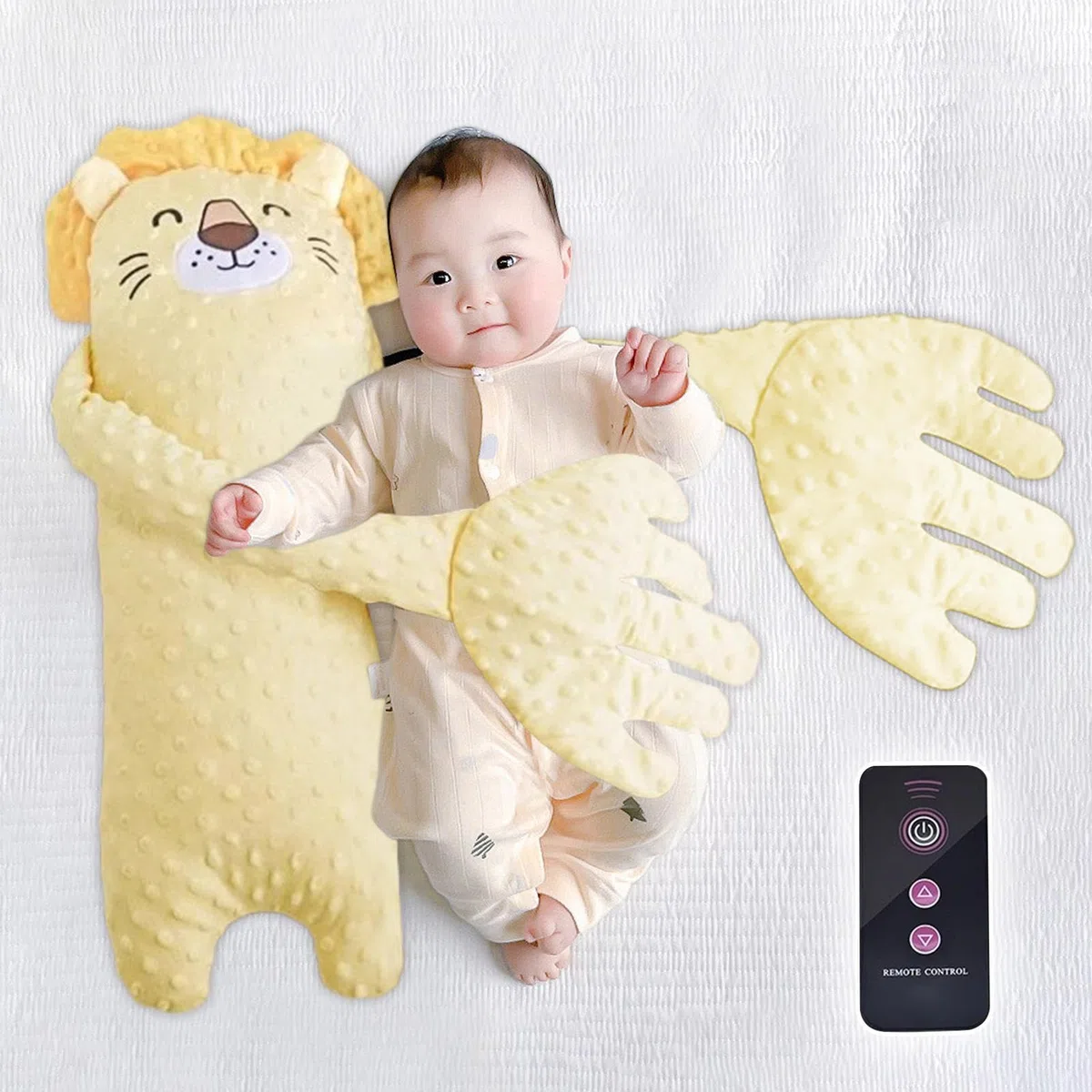 cuscinoper picchiettare la schiena del neonato - cuscinocomfort in peluche per il sonno del bambino, cuscinodi supporto per accarezzare il ritmo morbido, compagno calmante per alleviare lo stress p