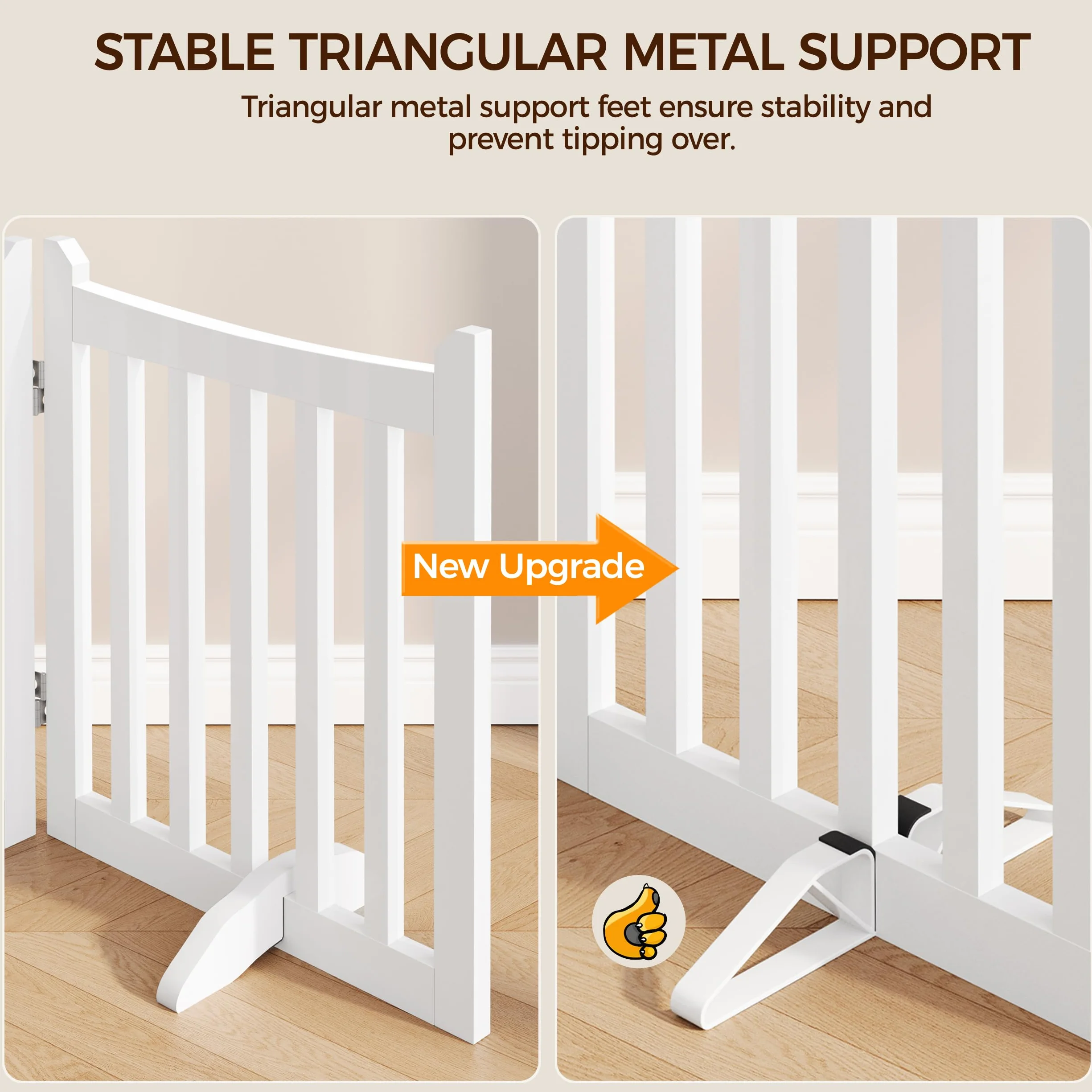 Yaheetech Cancelletto per Cani Estensibile Pieghevole Sicurezza Interno Legno 3 Pannelli 151,5×60,5 cm Bianco