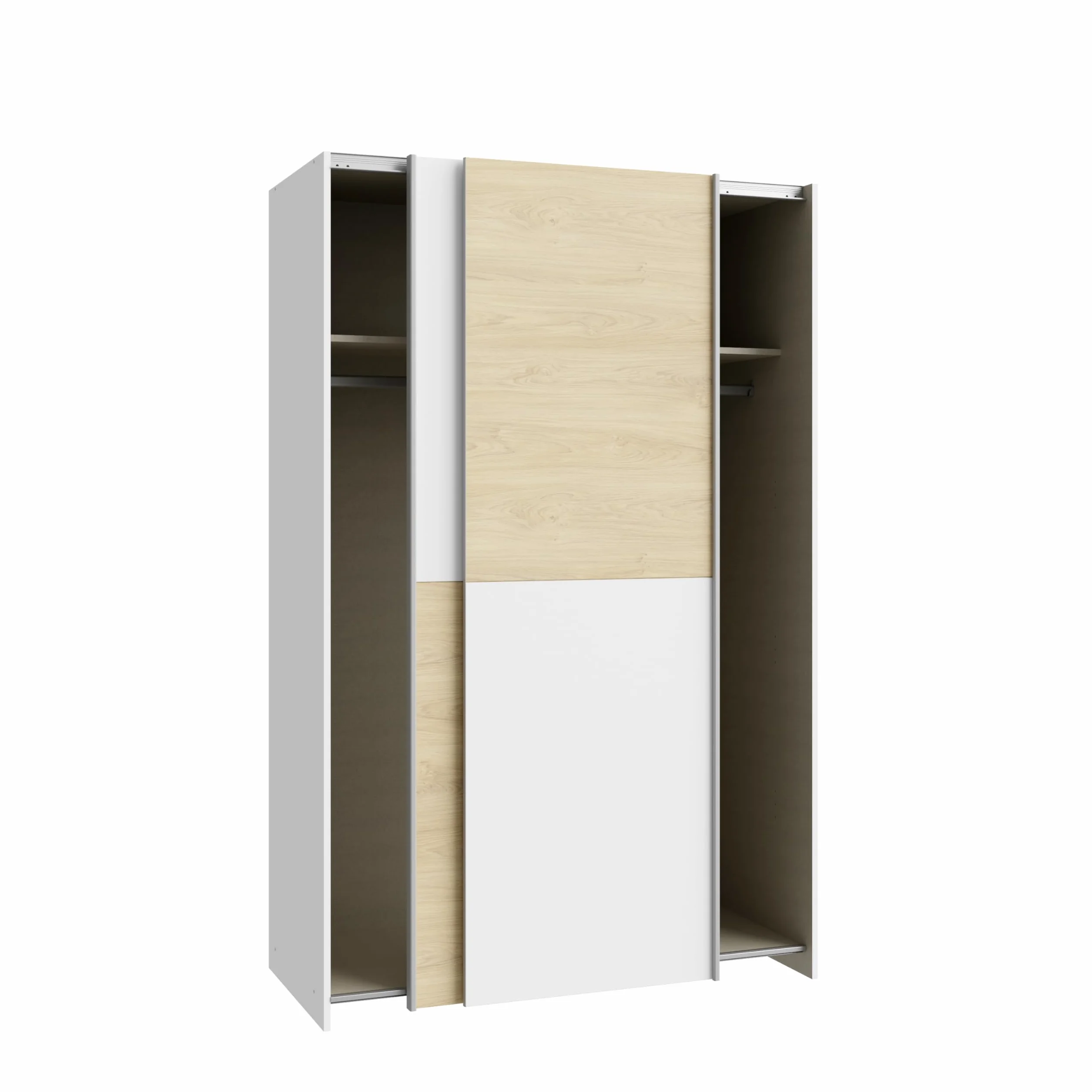 Armadio con ante scorrevoli in legno truciolare 120x191x61 cm AVANTI TRENDSTORE