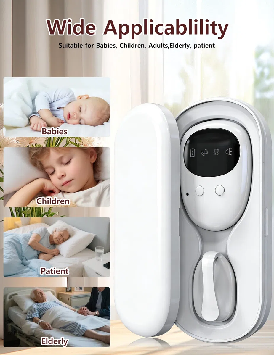 Allarme per Enuresi Notturna Wireless per Ragazzi e Ragazze, Ricaricabile USB-C, 3 Modalità, Design Compatto per l’Addestramento al Vasino Notturno
