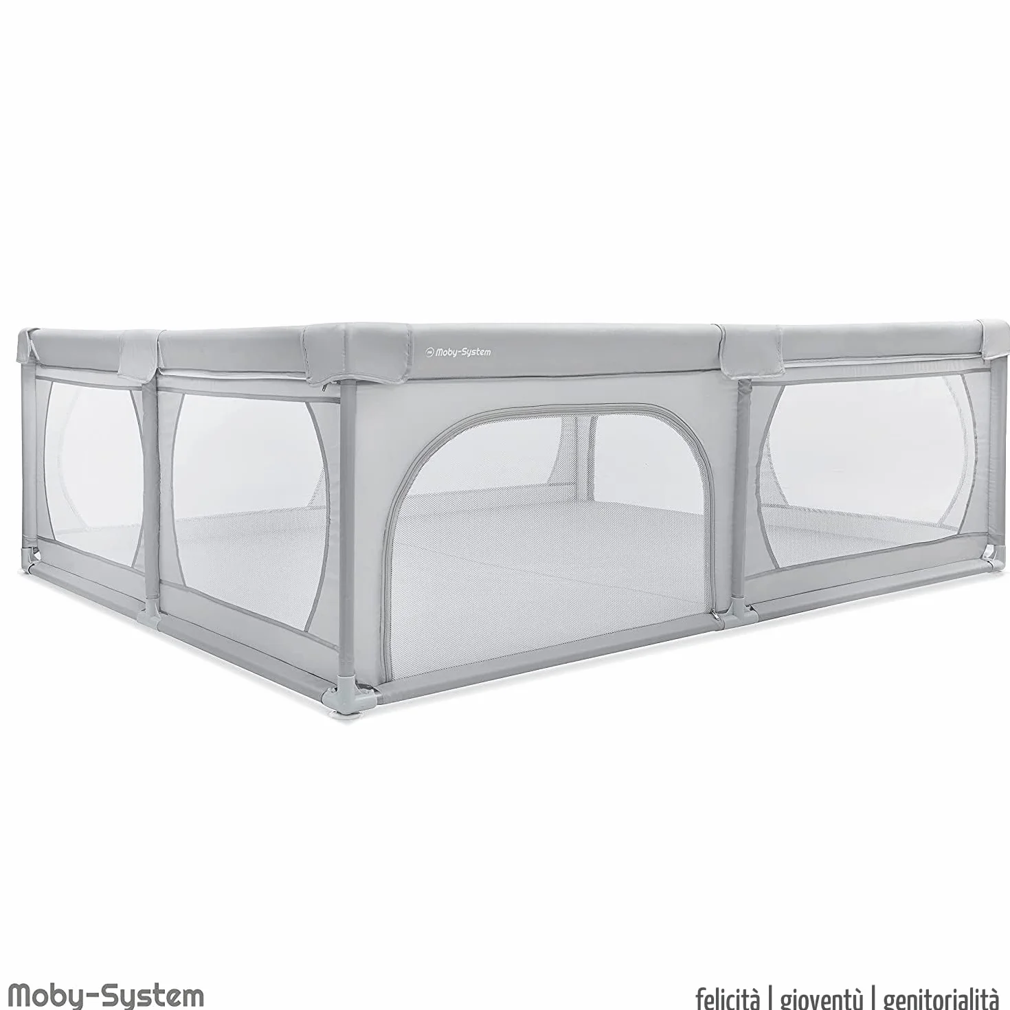 Moby-System Box Bambini 140x200 cm Recinto per Bambini Box Neonato Superficie Antiscivolo Finitura Sicura