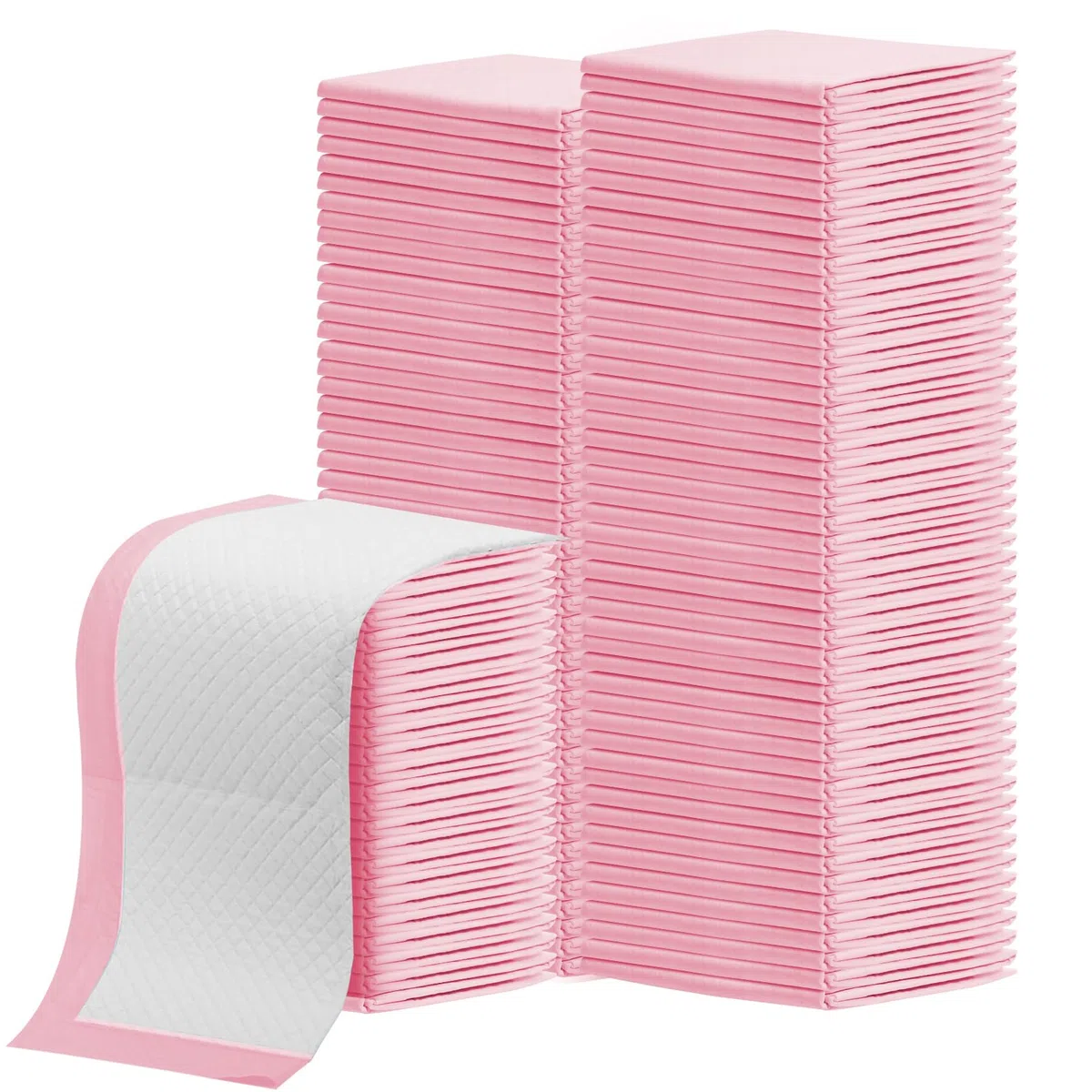 Confezione da 100 tappetini usa e getta per fasciatoio, 43 x 33 cm, ultra assorbenti, usa e getta, impermeabili, a prova di perdite, traspiranti, per il letto