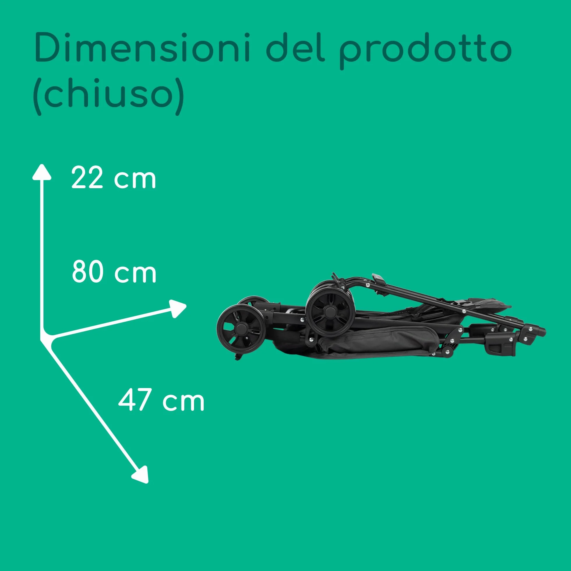 Bebeconfort Snow Passeggino Leggero 0+ 0-15 kg Pieghevole Chiusura Compatta Mineral Graphite