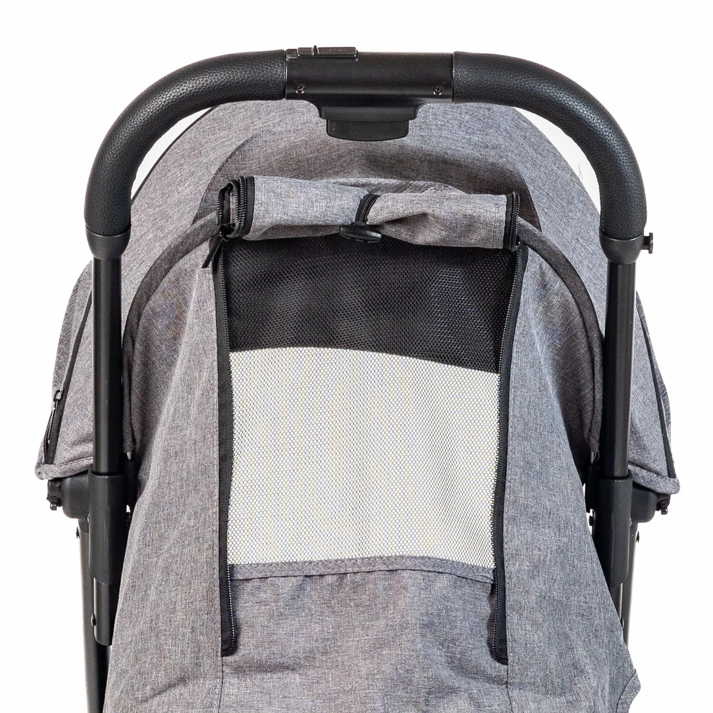 Passeggino Leggero 0-22 kg G-Moove, Telaio Nero, Tessuto Grigio