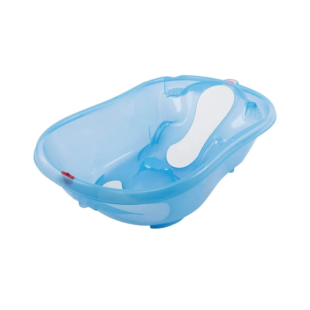 OKBABY Onda Evolution con Barre di Supporto - Vaschetta dal Design Ergonomico per il Bagnetto del Neonato 0-12 Mesi - Blu
