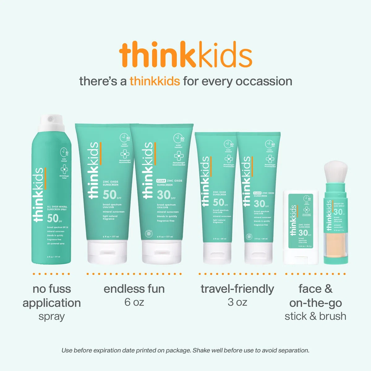 Thinksport Kids Mineral Based Sunscreen SPF 50+ 177ml