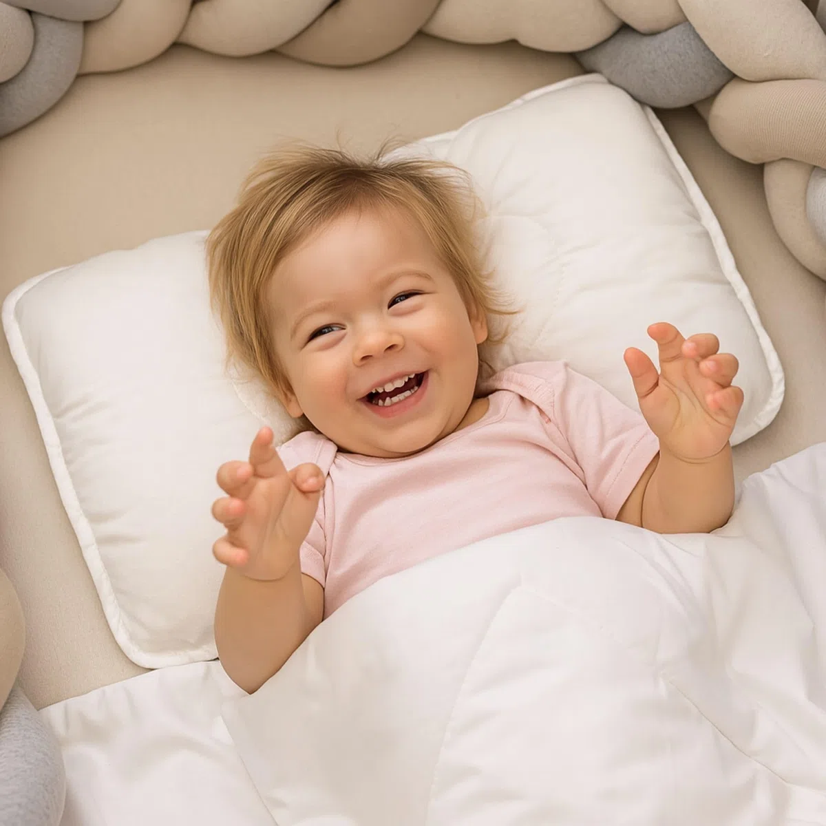 Totsy Baby Piumone culla e lettino 100x135 cm - Trapunta in microfibra morbida e traspirante Ideale per neonati e bambini Adatto per lettino con sbarre e culla certificazione Oeko-Tex 100 x 135