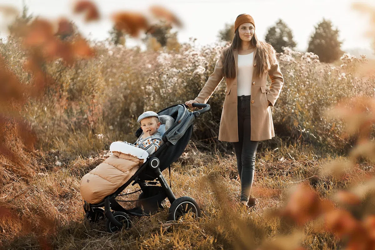 Petite&Mars COMFY - Sacco nanna 4 in 1 per passeggino, per passeggino, per passeggino, sacco nanna invernale, impermeabile, antivento, verde