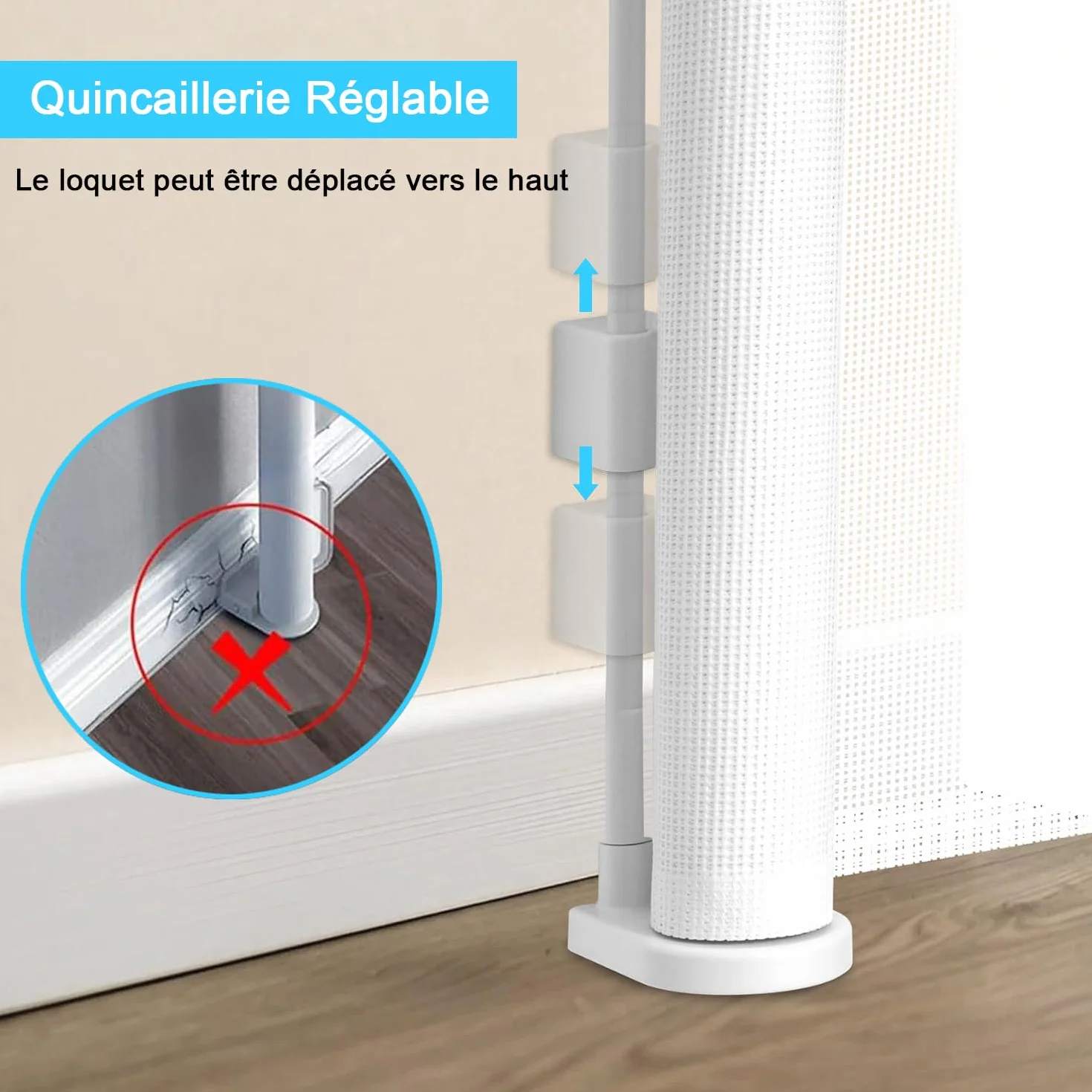 Cancelletto estensibile per scale 0-200 cm Barriera di sicurezza per bambini arrotolabile