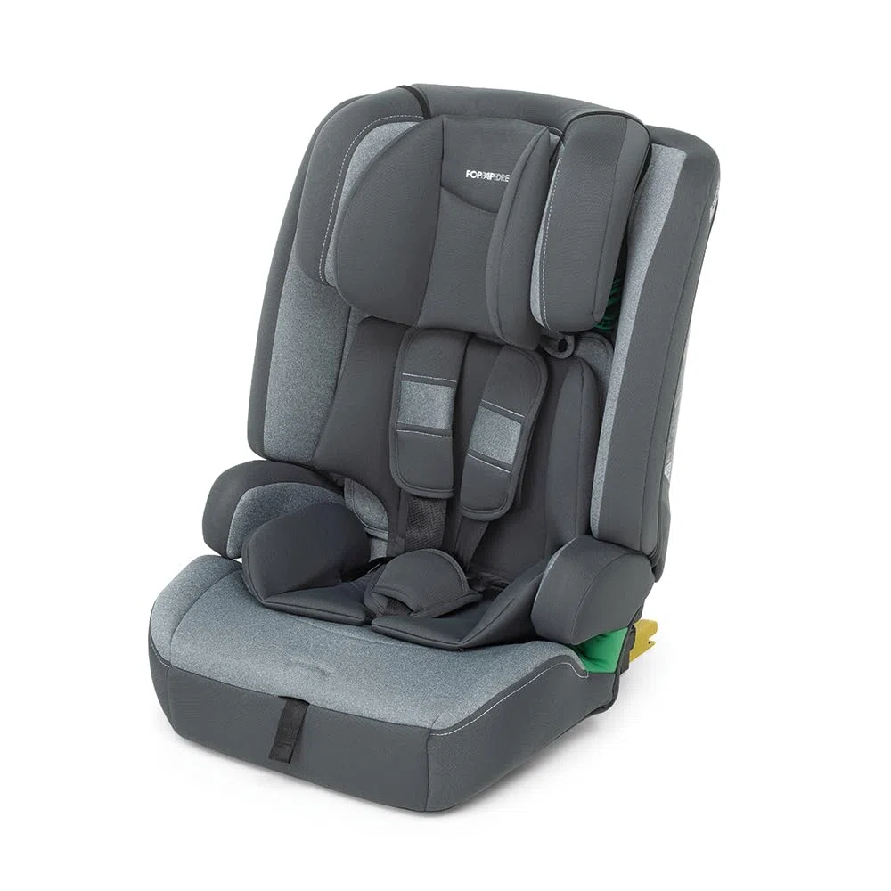 Foppapedretti Seggiolino Auto Street I-Size, per bambini da 76 a 150 cm di altezza, 15mesi-12 anni, conforme ECE R129, Fissaggio a 3 punti, Safe Body Protection, Protezione Impatti Laterali, Silver