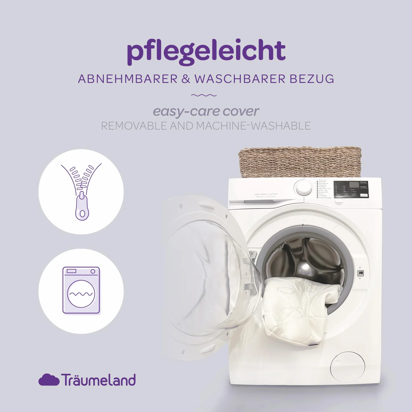 Träumeland Materasso per passeggino Brise Light adatto per Cybex Priam | 32 x 78 x 6 cm ovale