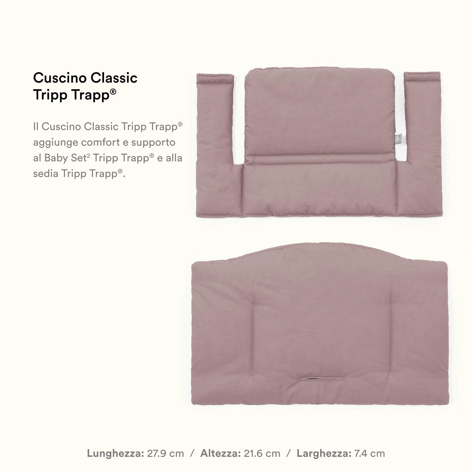 Stokke Tripp Trapp Classic Cuscino sedia malva mélange