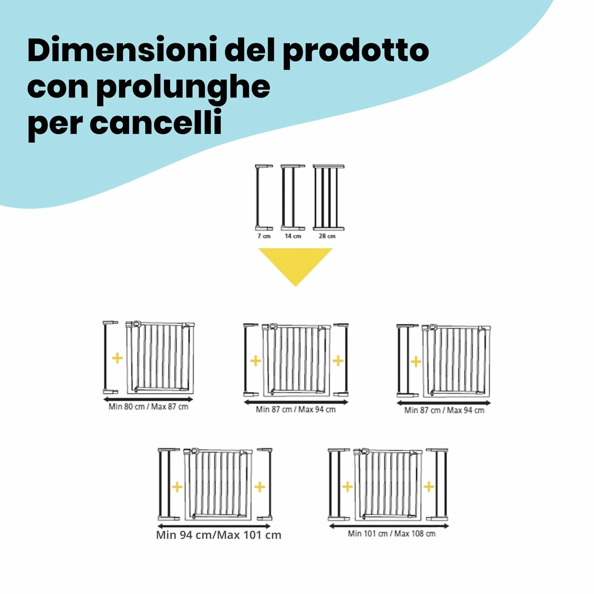 Safety 1st Easy Close Metal Cancelletto di Sicurezza 73-80 cm
